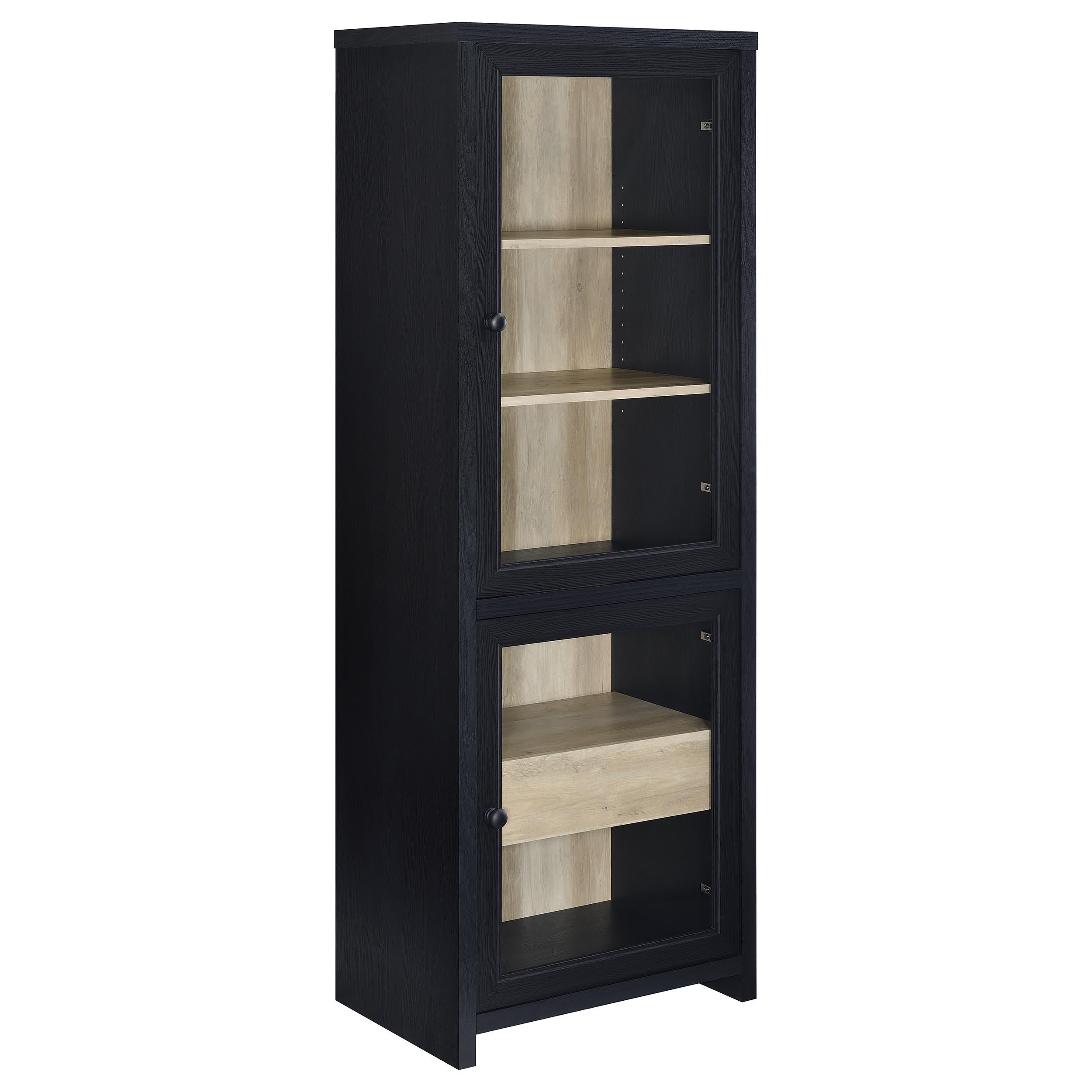  Coaster Furniture Denison 720223-SET 3-piece Entertainment Center 79-inch TV Stand - Black IMAGE 11
