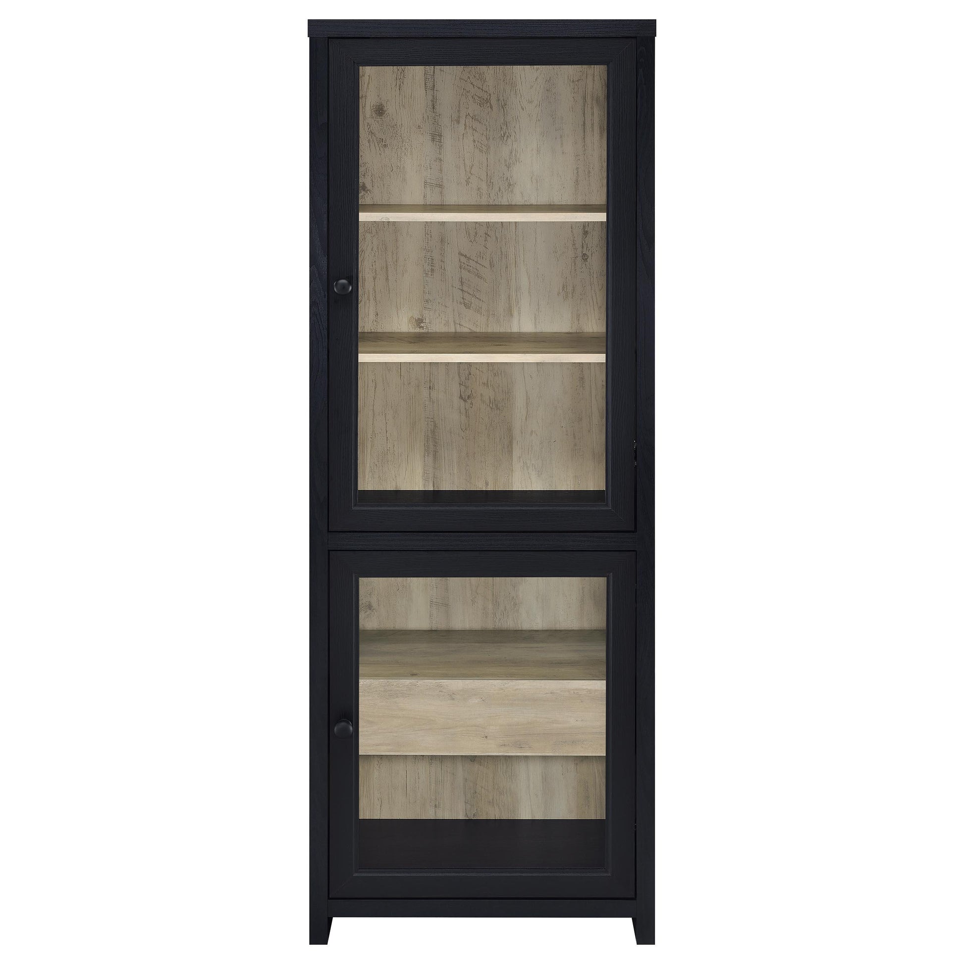  Coaster Furniture Denison 720223-SET 3-piece Entertainment Center 79-inch TV Stand - Black IMAGE 14