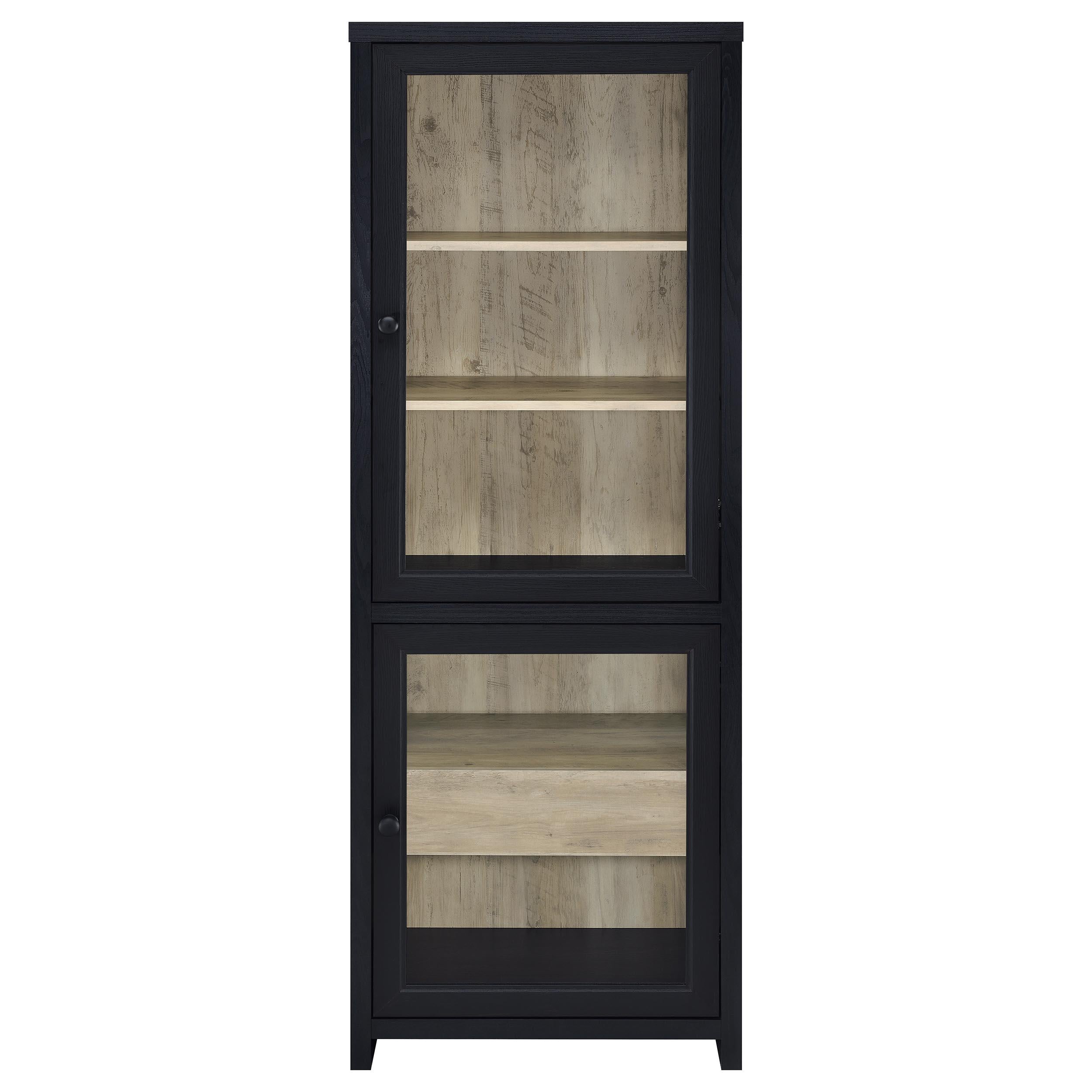  Coaster Furniture Denison 720223-SET 3-piece Entertainment Center 79-inch TV Stand - Black IMAGE 14