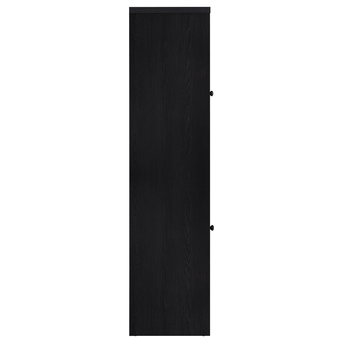  Coaster Furniture Denison 720224 67-inch 2-door Media Tower Storage Cabinet - Black IMAGE 1