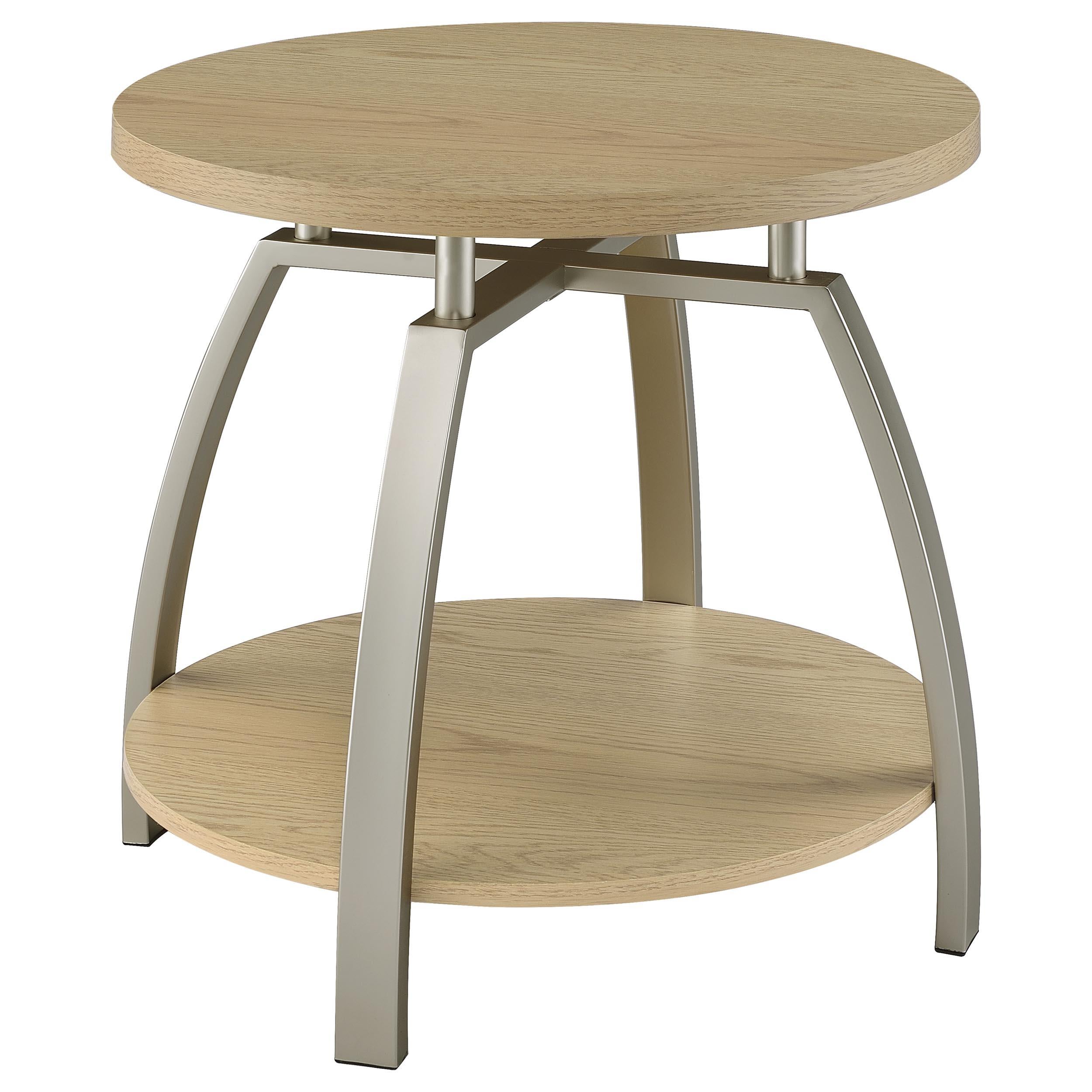  Coaster Furniture Dacre 720318-S3 3-piece Round Coffee and End Table Set - Greige IMAGE 10