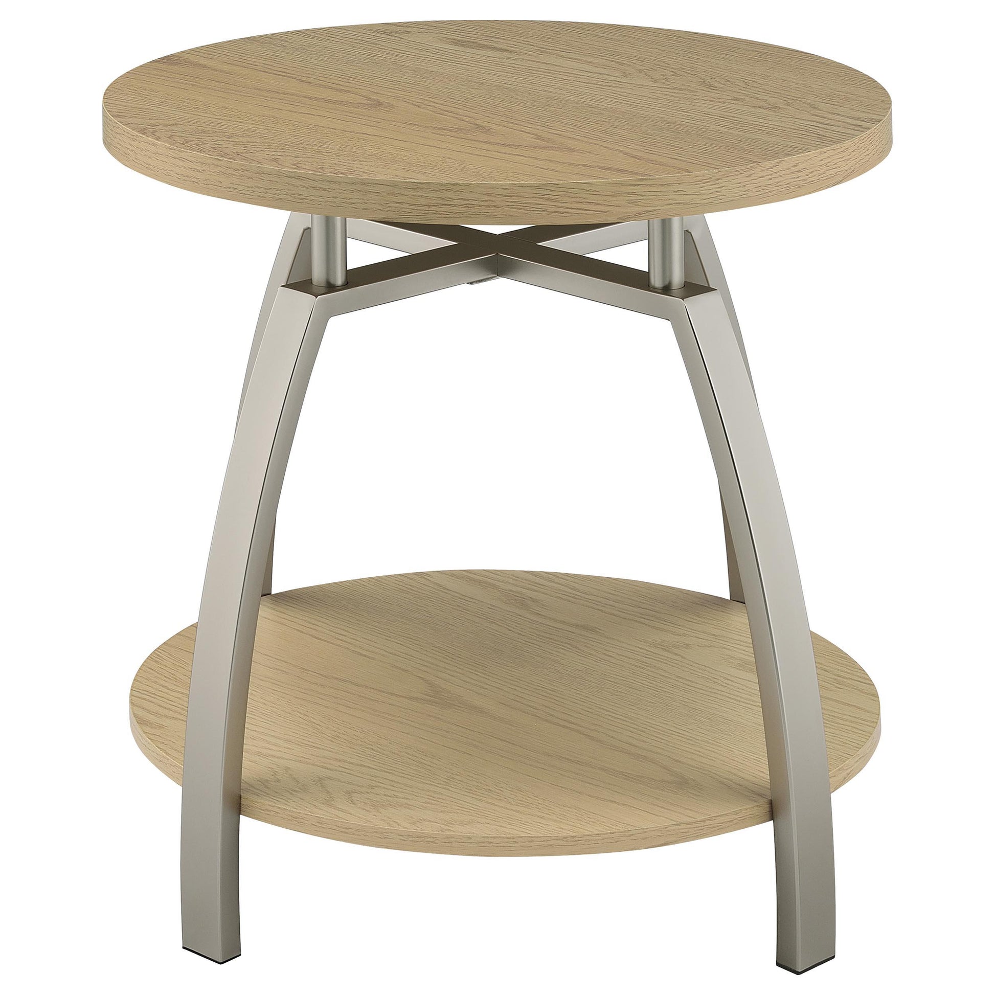  Coaster Furniture Dacre 720318-S3 3-piece Round Coffee and End Table Set - Greige IMAGE 12
