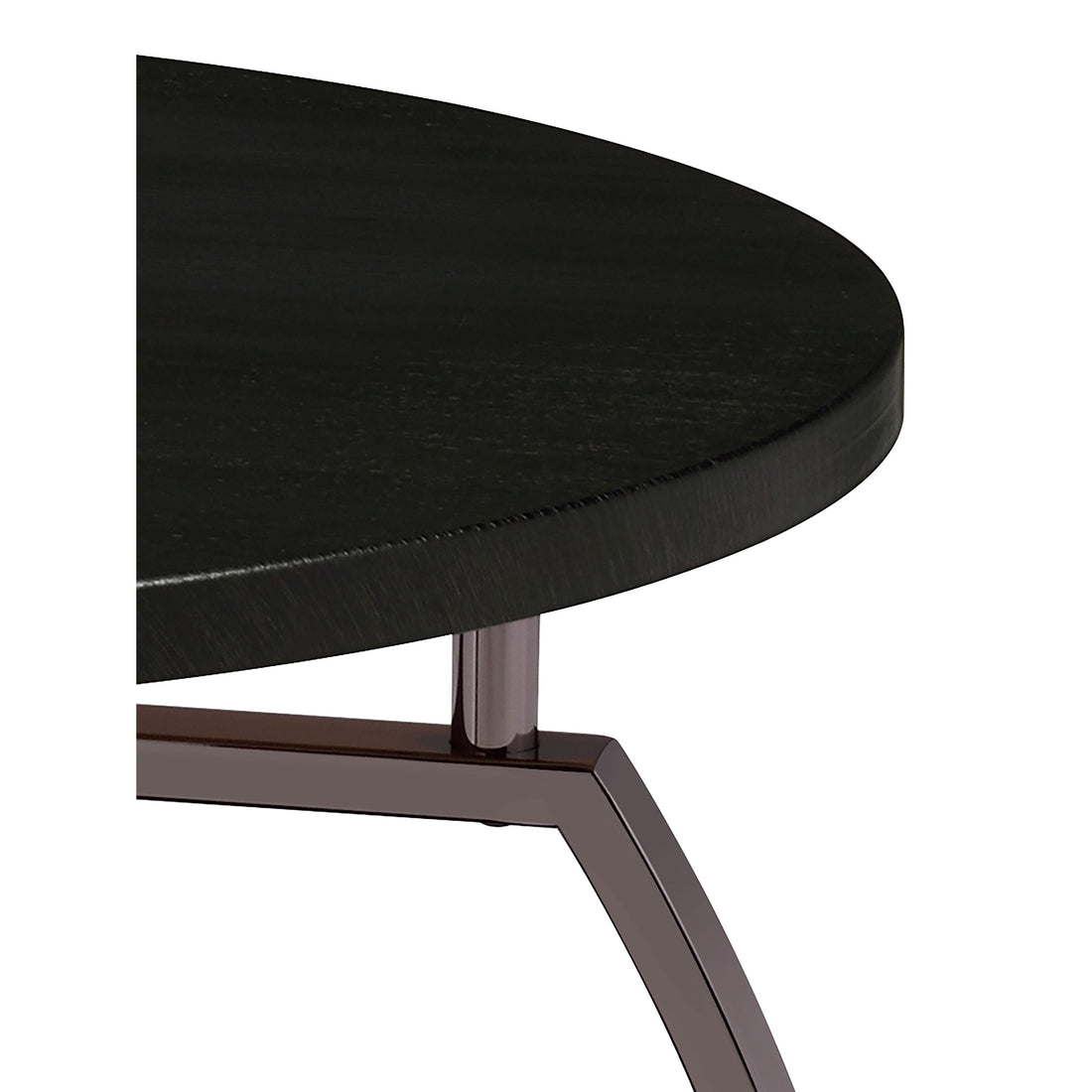  Coaster Furniture Dacre 722208-S2 2-piece Round Coffee and End Table Set - Dark Charcoal IMAGE 1