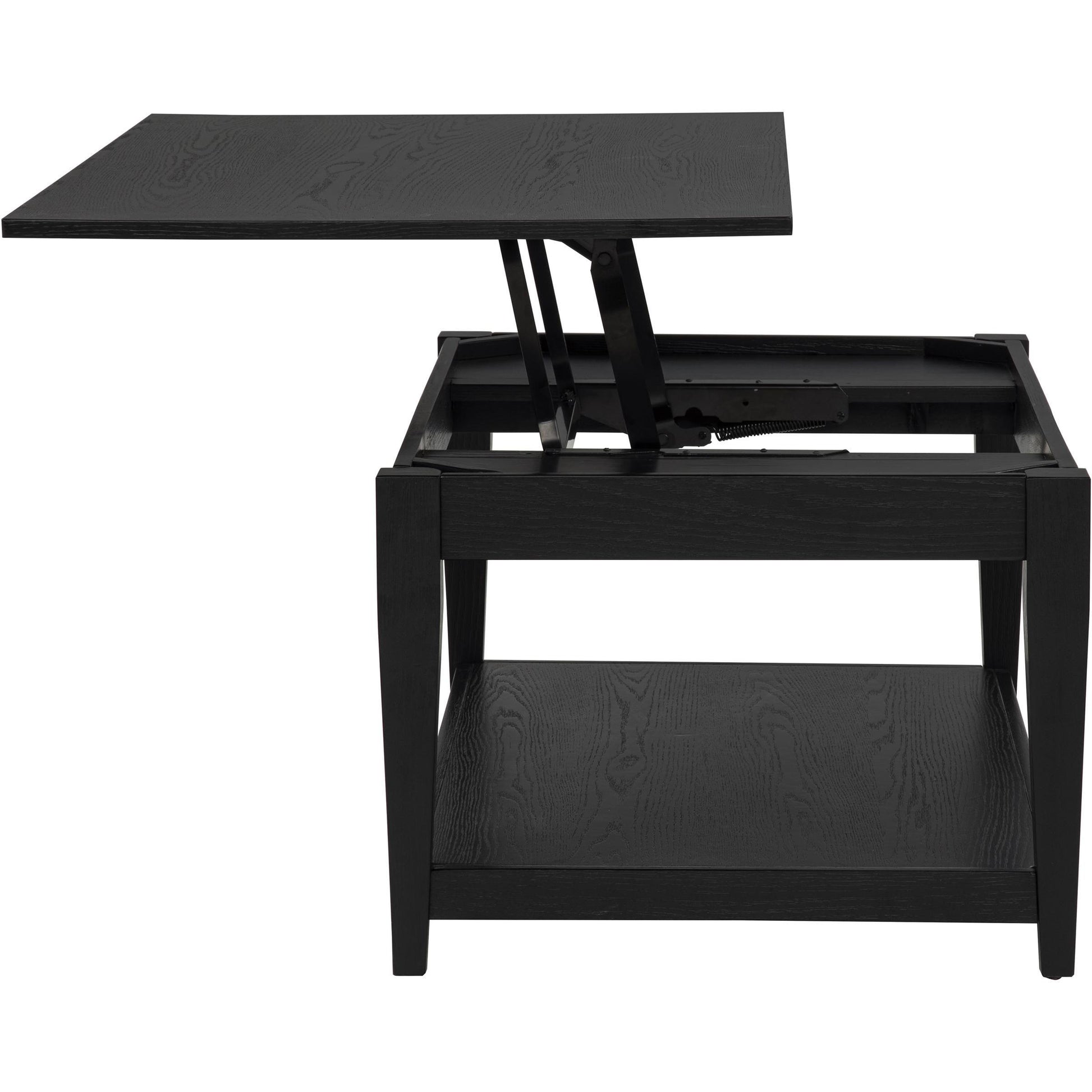  Coaster Furniture Lindenton 722728-S3 3-piece Wood Lift-Top Coffee and End Table Set - Black IMAGE 11