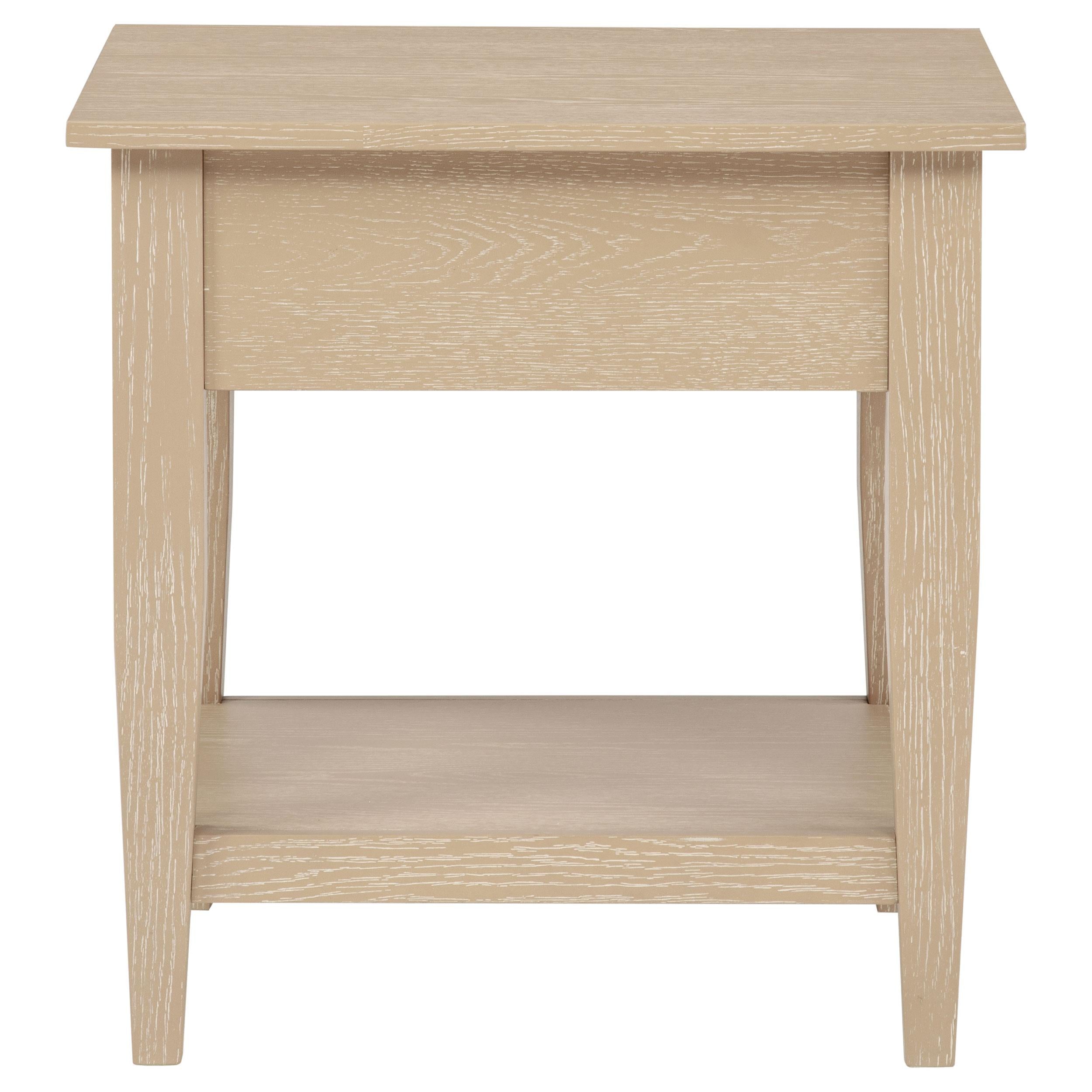  Coaster Furniture Lindenton 722757 1-drawer Wood Occasional End Table - Blonde IMAGE 2