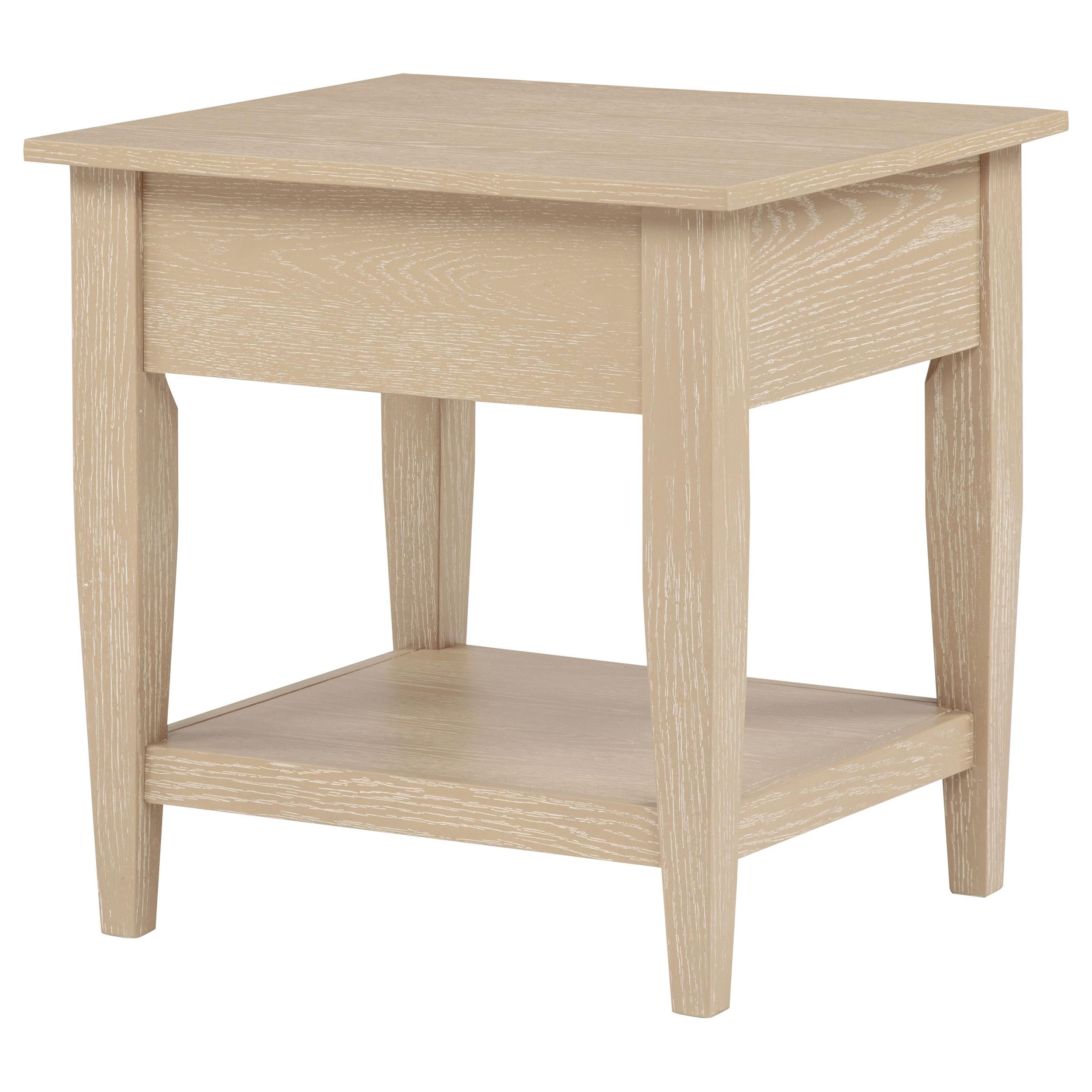  Coaster Furniture Lindenton 722757 1-drawer Wood Occasional End Table - Blonde IMAGE 4