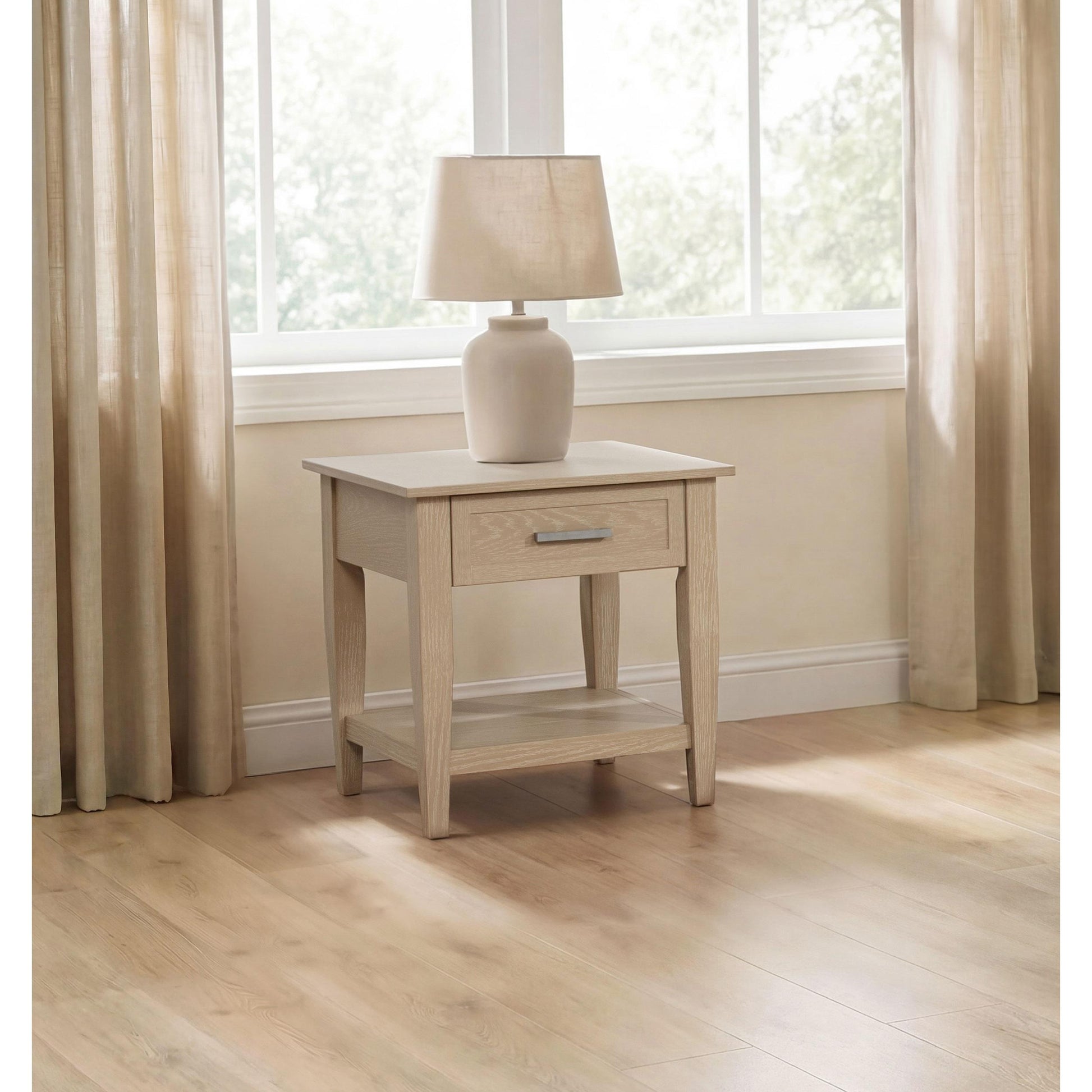  Coaster Furniture Lindenton 722757 1-drawer Wood Occasional End Table - Blonde IMAGE 6