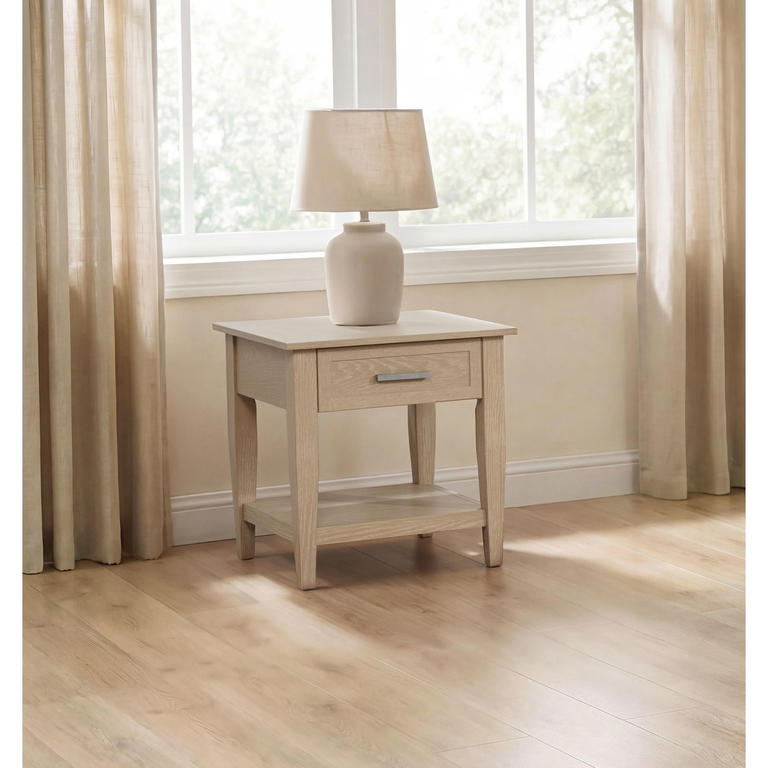  Coaster Furniture Lindenton 722757 1-drawer Wood Occasional End Table - Blonde IMAGE 6