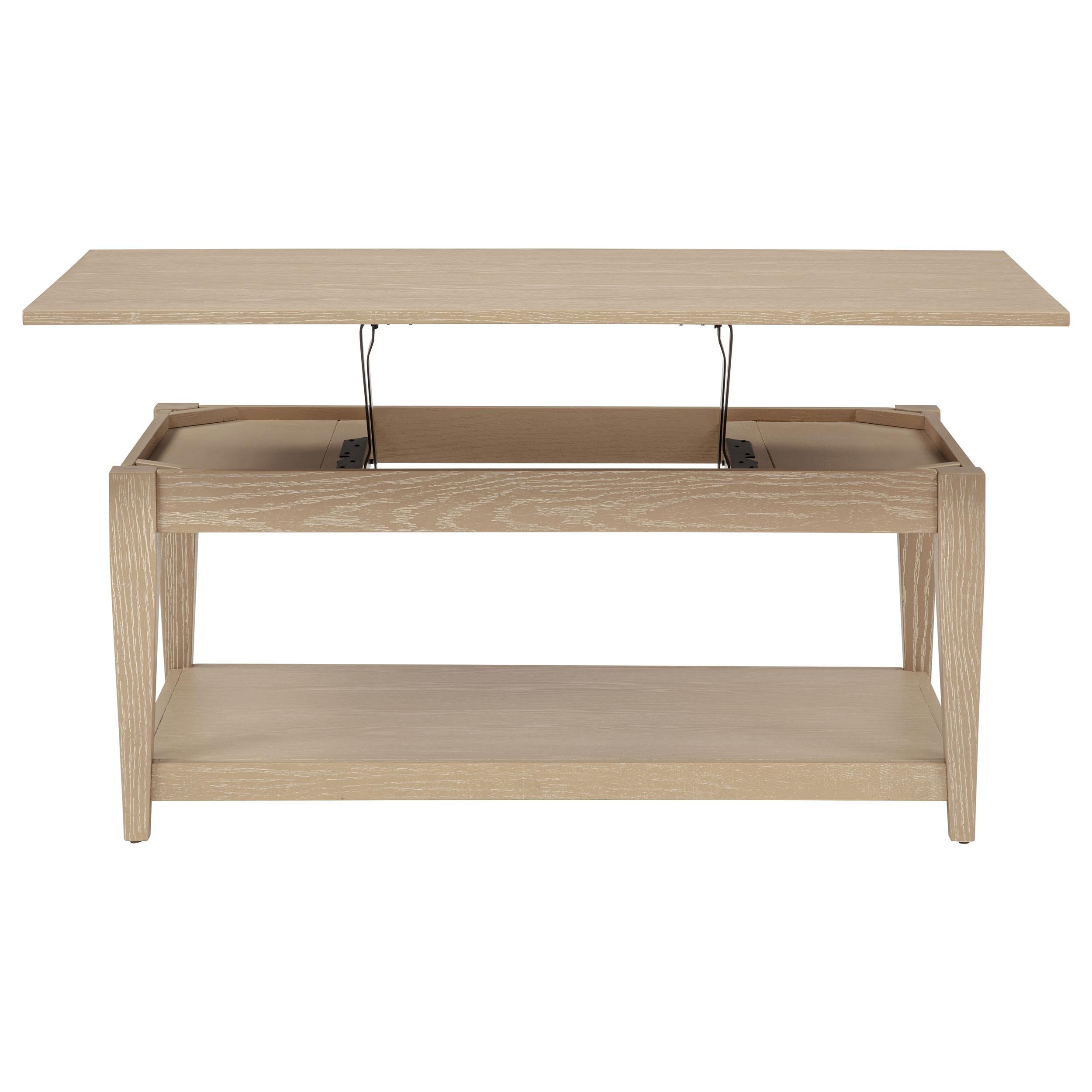  Coaster Furniture Lindenton 722758 Lift-Top Occasional Coffee Table - Blonde IMAGE 11