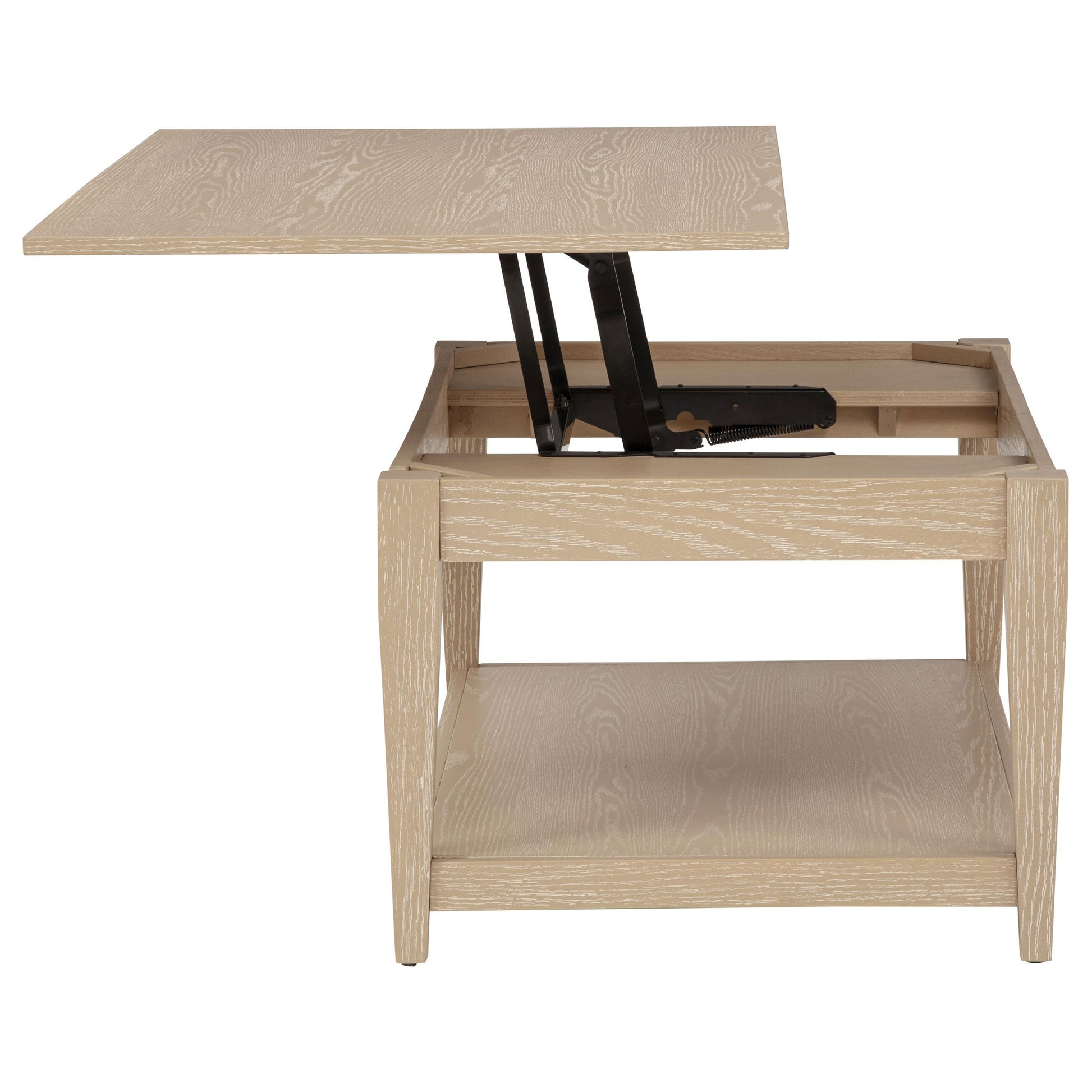  Coaster Furniture Lindenton 722758-S2 2-piece Wood Lift-Top Coffee and End Table Set - Blonde IMAGE 8