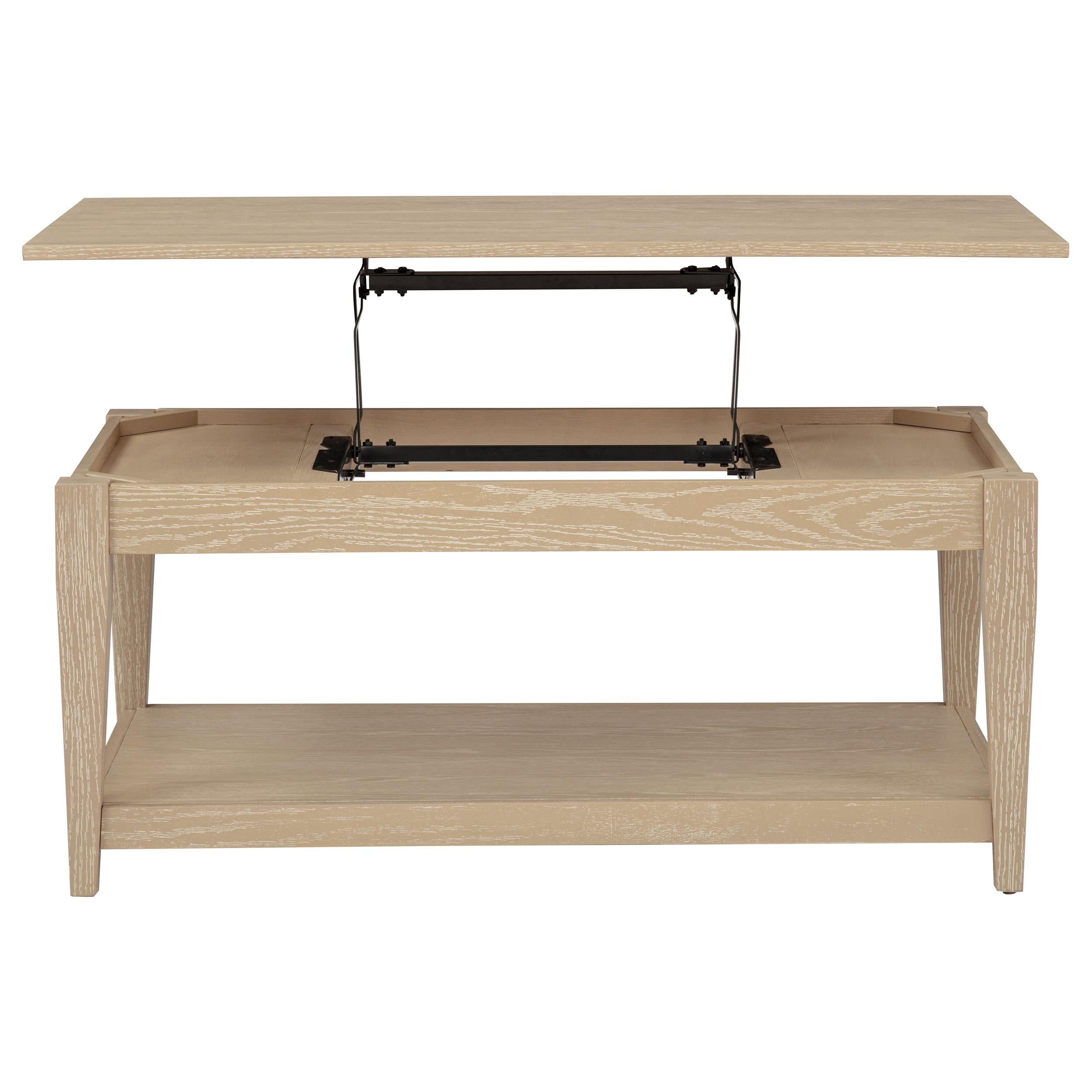  Coaster Furniture Lindenton 722758-S3 3-piece Wood Lift-Top Coffee and End Table Set - Blonde IMAGE 8