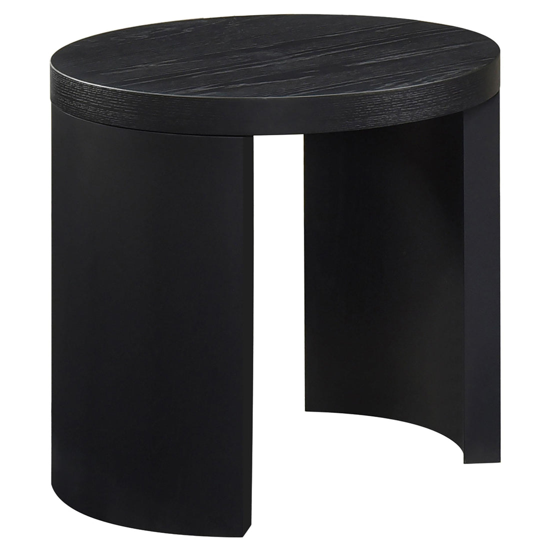  Coaster Furniture Sweeney 722827 24-inch Round Wood Occasional End Table - Black IMAGE 1