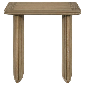  Coaster Furniture Adina 722857 Square Wood End Table - Distressed Light Brown IMAGE 1