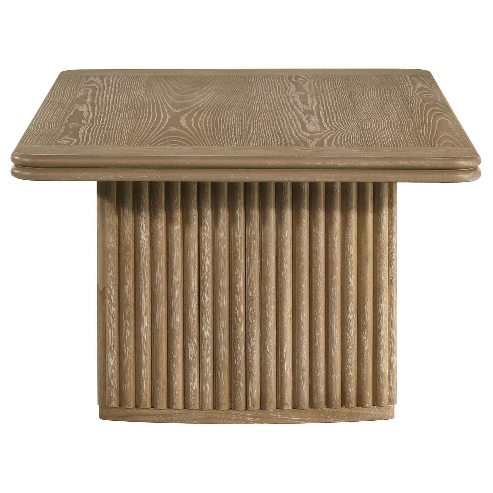  Coaster Furniture Adina 722858-S3 3-piece Wood Coffee Table Set - Distressed Light Brown IMAGE 4