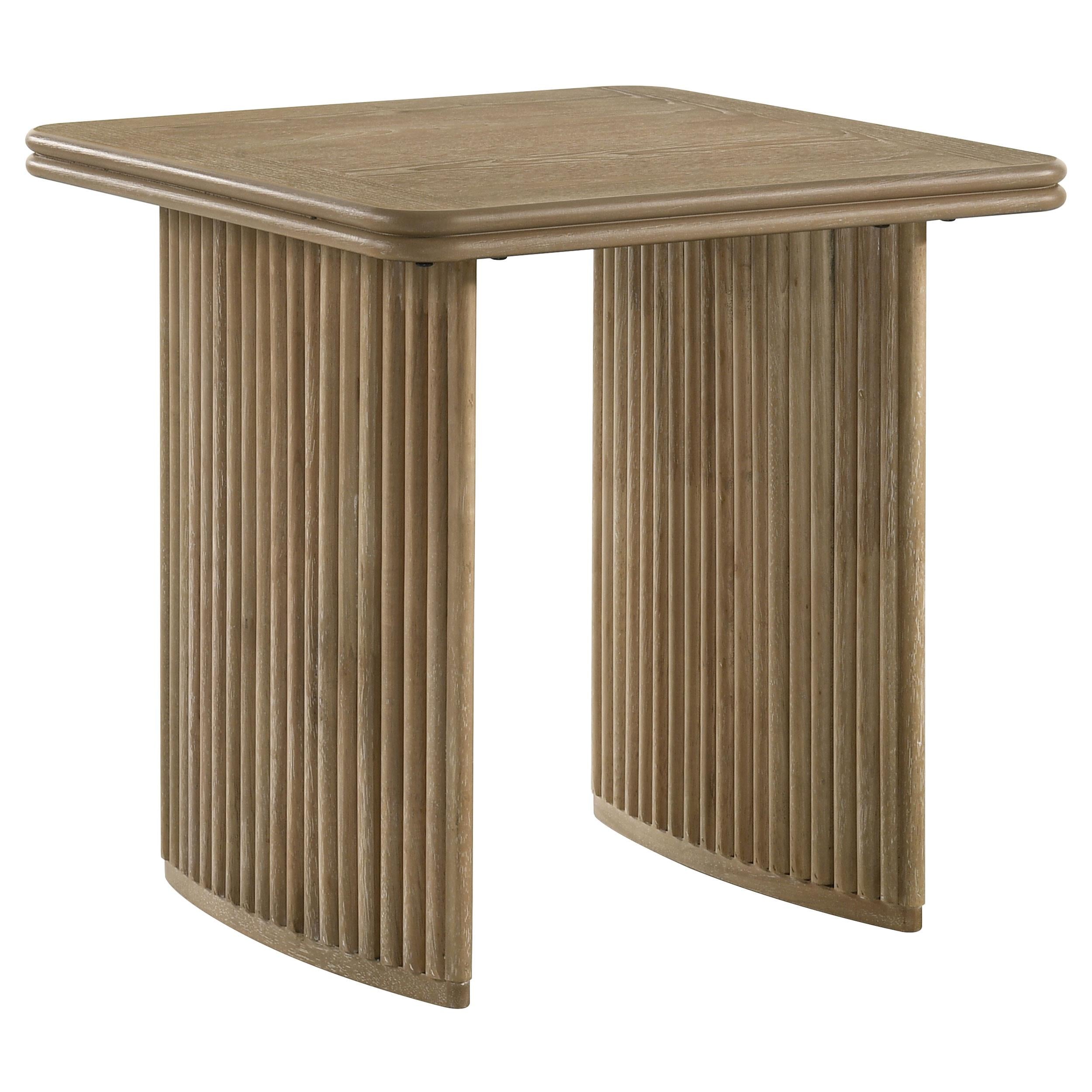  Coaster Furniture Adina 722858-S3 3-piece Wood Coffee Table Set - Distressed Light Brown IMAGE 7
