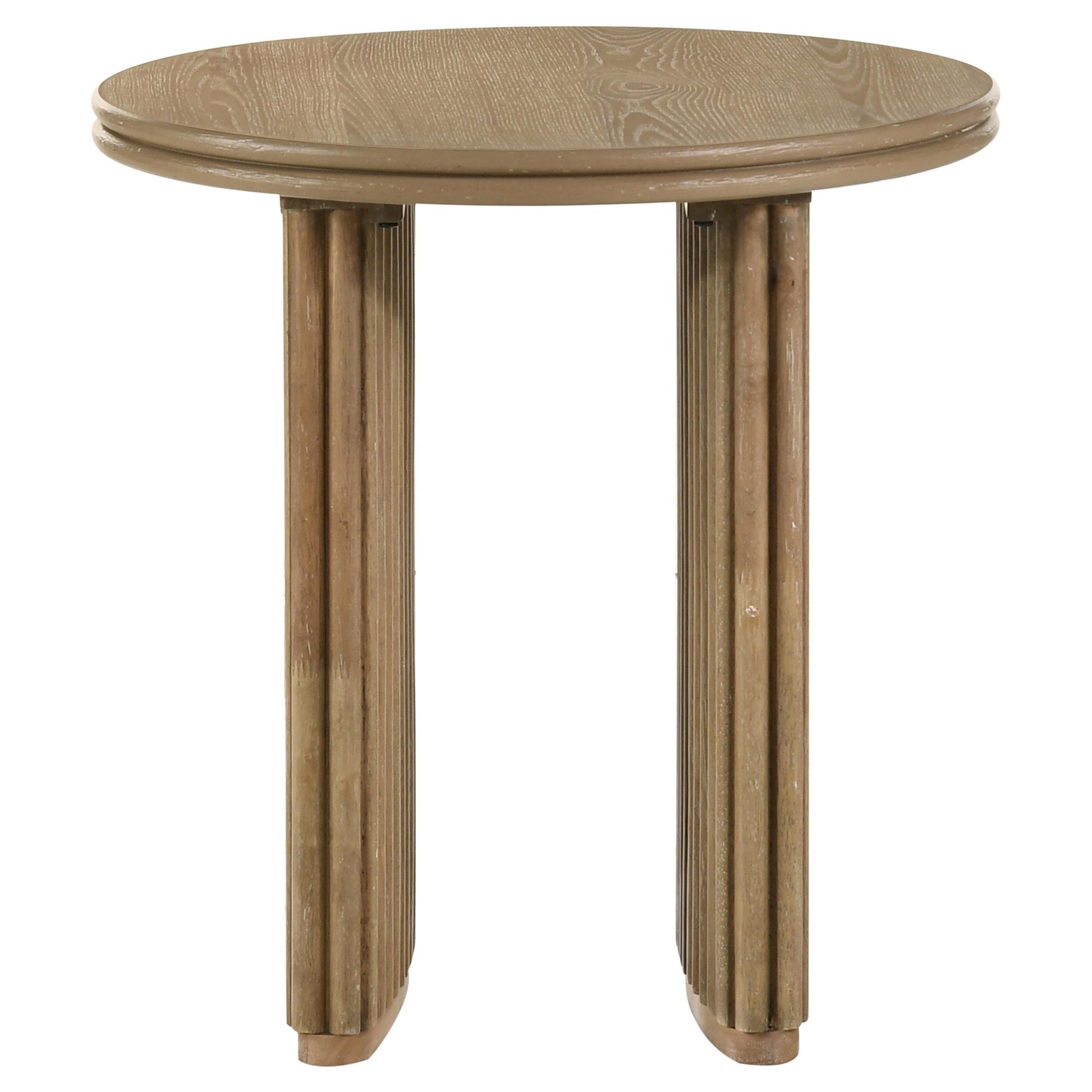  Coaster Furniture Adina 722938-S2 2-piece Round Coffee Table Set - Distressed Light Brown IMAGE 7