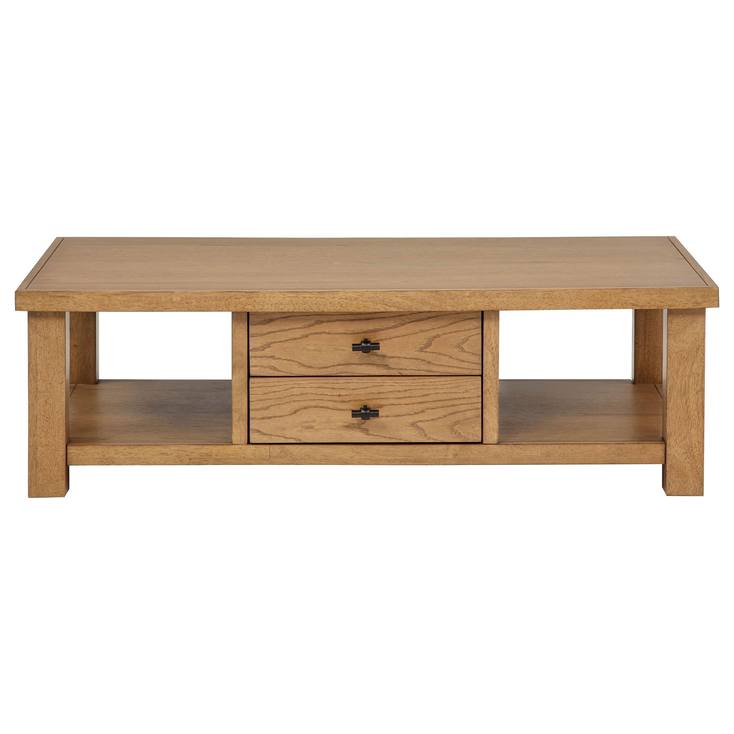  Coaster Furniture Beasley 723328-S2 2-Piece Wood Coffee Table Set - Golden Oak IMAGE 8