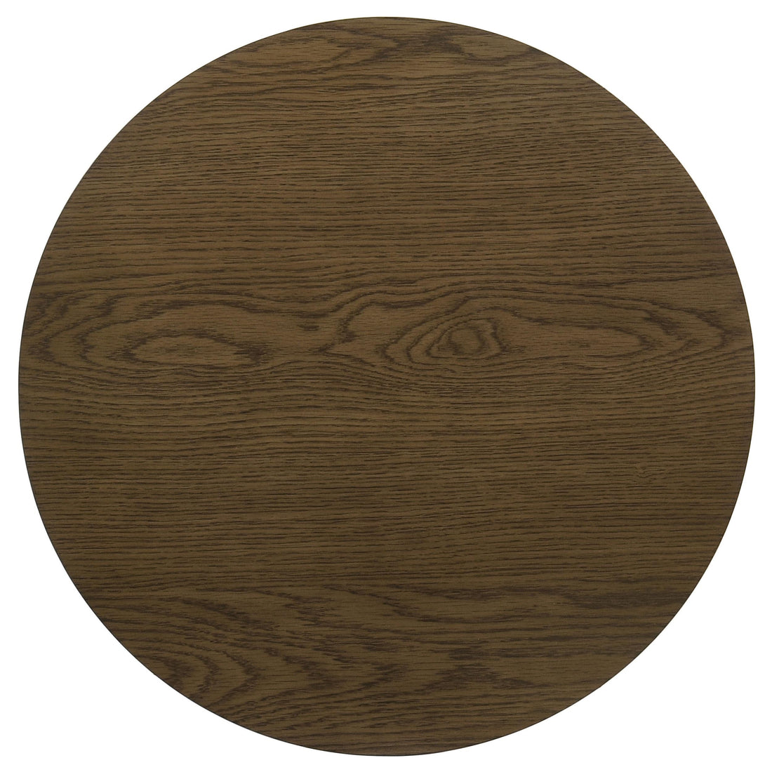  Coaster Furniture Kessler 735997 Round Sculptural Wood End Table - Brown IMAGE 1