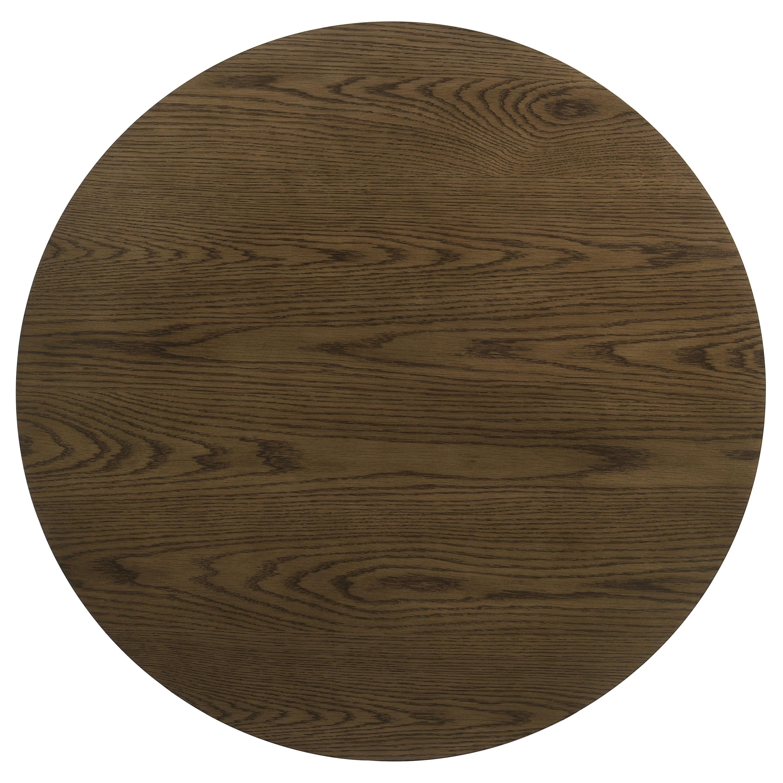  Coaster Furniture Kessler 735998-S2 2-piece Round Sculptural Wood Coffee Table Set - Brown IMAGE 6