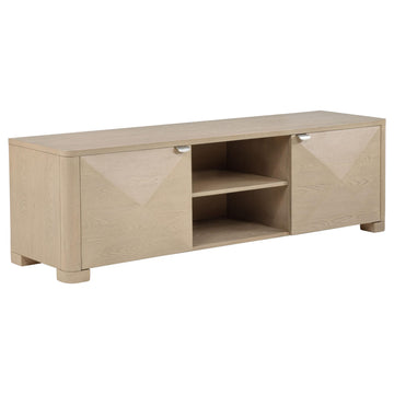  Coaster Furniture Marcelo 736053 71-inch TV Stand Media Console - Light Elm IMAGE 1