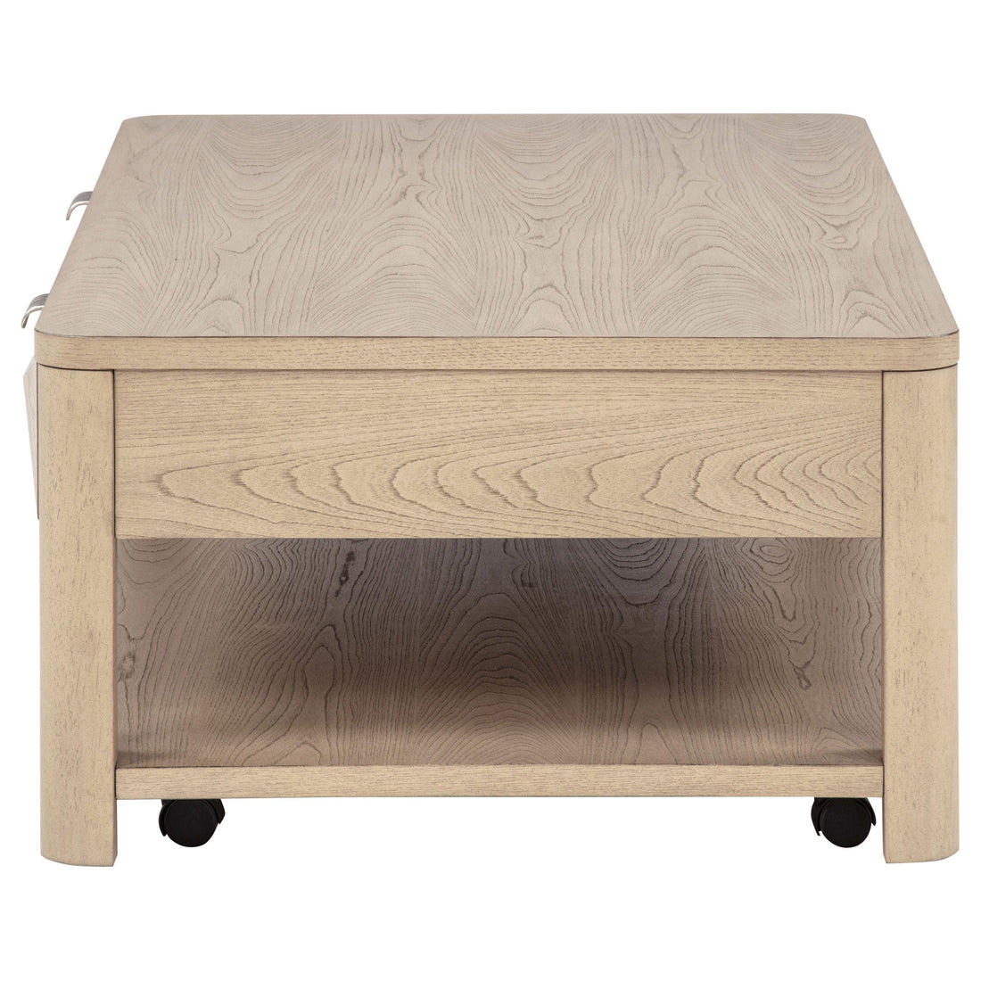  Coaster Furniture Marcelo 736058 Wood Coffee Table with 2 Drawers and Shelf - Light Elm IMAGE 1
