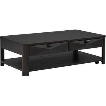  Coaster Furniture Marcelo 736068 Wood Coffee Table with 2 Drawers and Shelf - Coffee IMAGE 1
