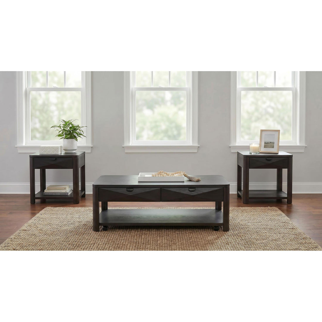  Coaster Furniture Marcelo 736068-S3 3-piece Coffee Table Set with Storage - Coffee IMAGE 1