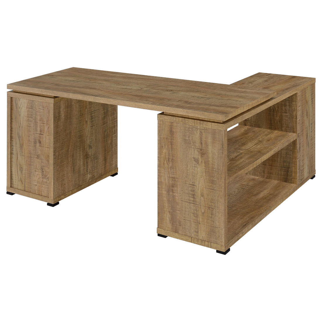  Coaster Furniture Yvette 800786 60-inch 3-drawer L-Shape Computer Desk - Mango IMAGE 1