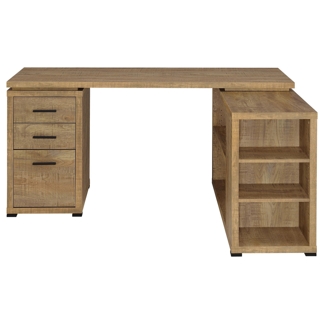  Coaster Furniture Yvette 800786 60-inch 3-drawer L-Shape Computer Desk - Mango IMAGE 1