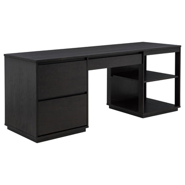  Coaster Furniture Harkes 800798 75-inch 3-drawer Computer Desk with Adjustable Shelf - Coffee Bean IMAGE 1