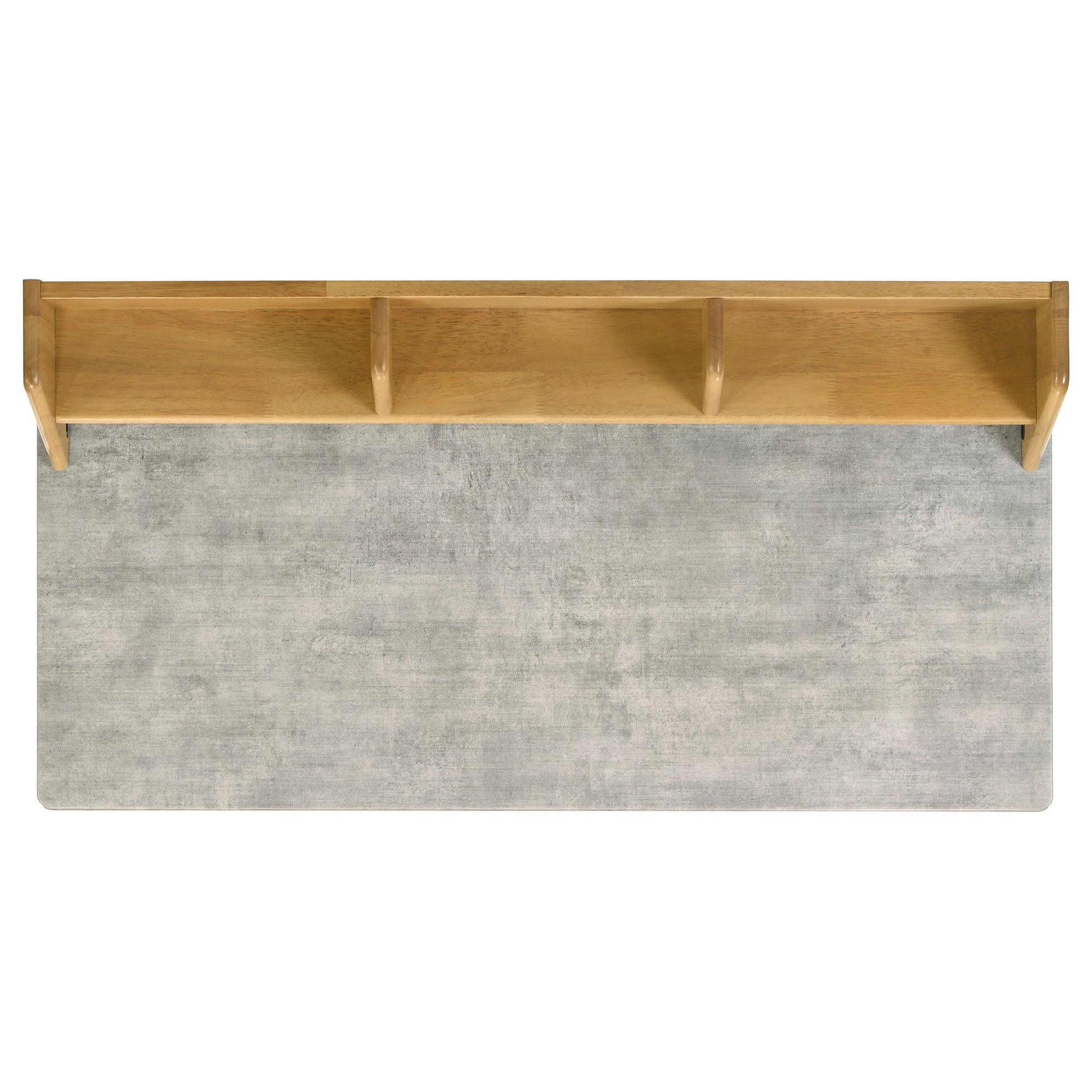  Coaster Furniture Besler 801075 47-inch SmartTop Writing Desk with Shelf - Cement/Natural IMAGE 7