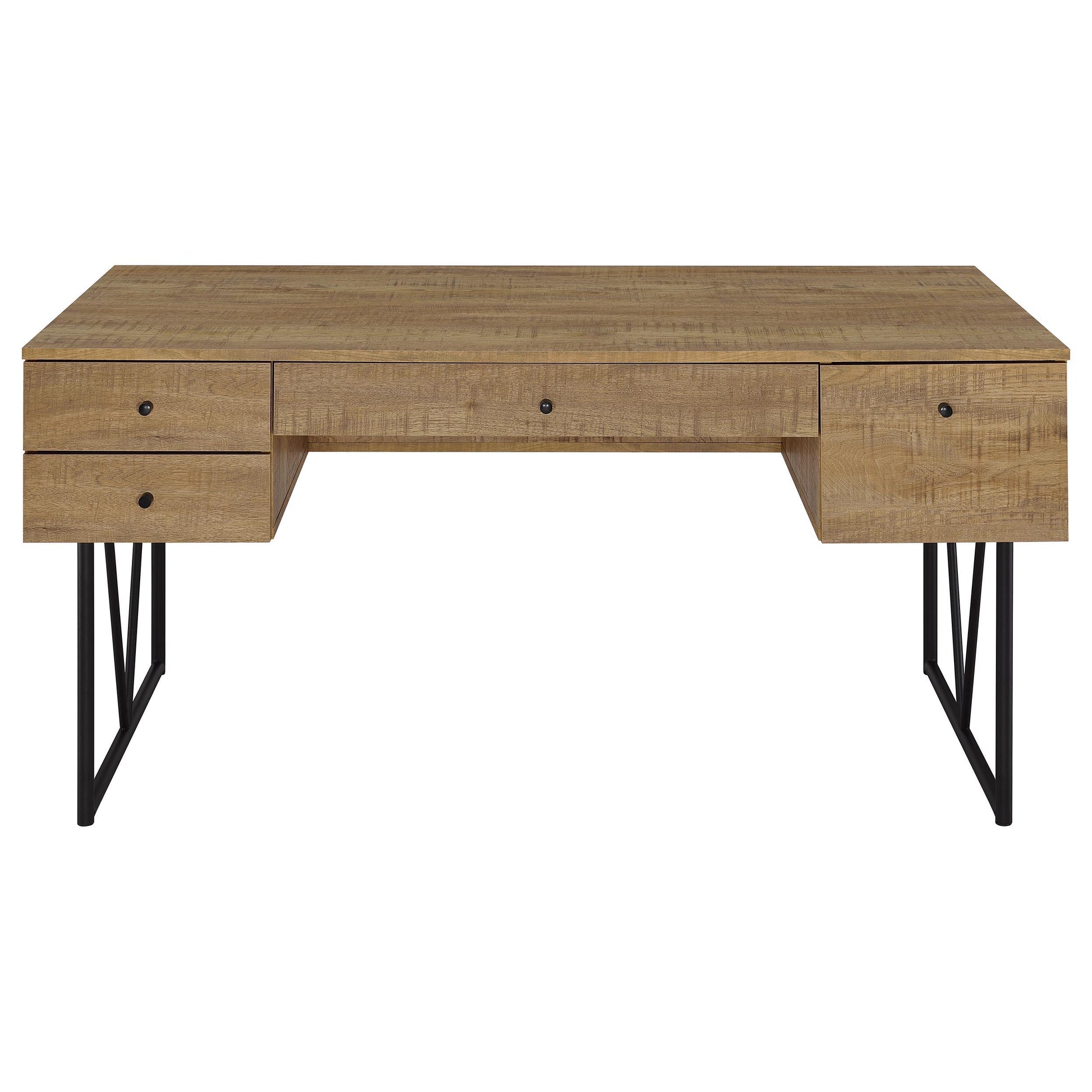  Coaster Furniture Analiese 801851 63-inch 4-drawer Writing Desk - Mango IMAGE 3