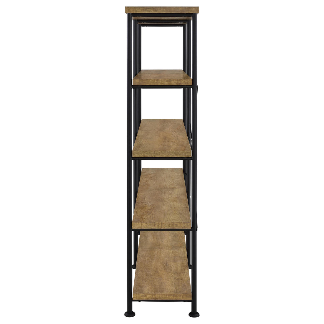  Coaster Furniture Analiese 801853 63-inch 4-shelf Double Bookshelf - Mango IMAGE 1