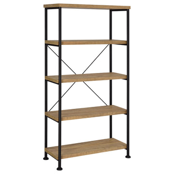  Coaster Furniture Analiese 802003 63-inch 4-shelf Bookshelf - Mango IMAGE 1