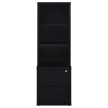 Coaster Furniture Westpark 802703-S3 3-piece Wall Unit Bookcase Set with USB - Black IMAGE 1