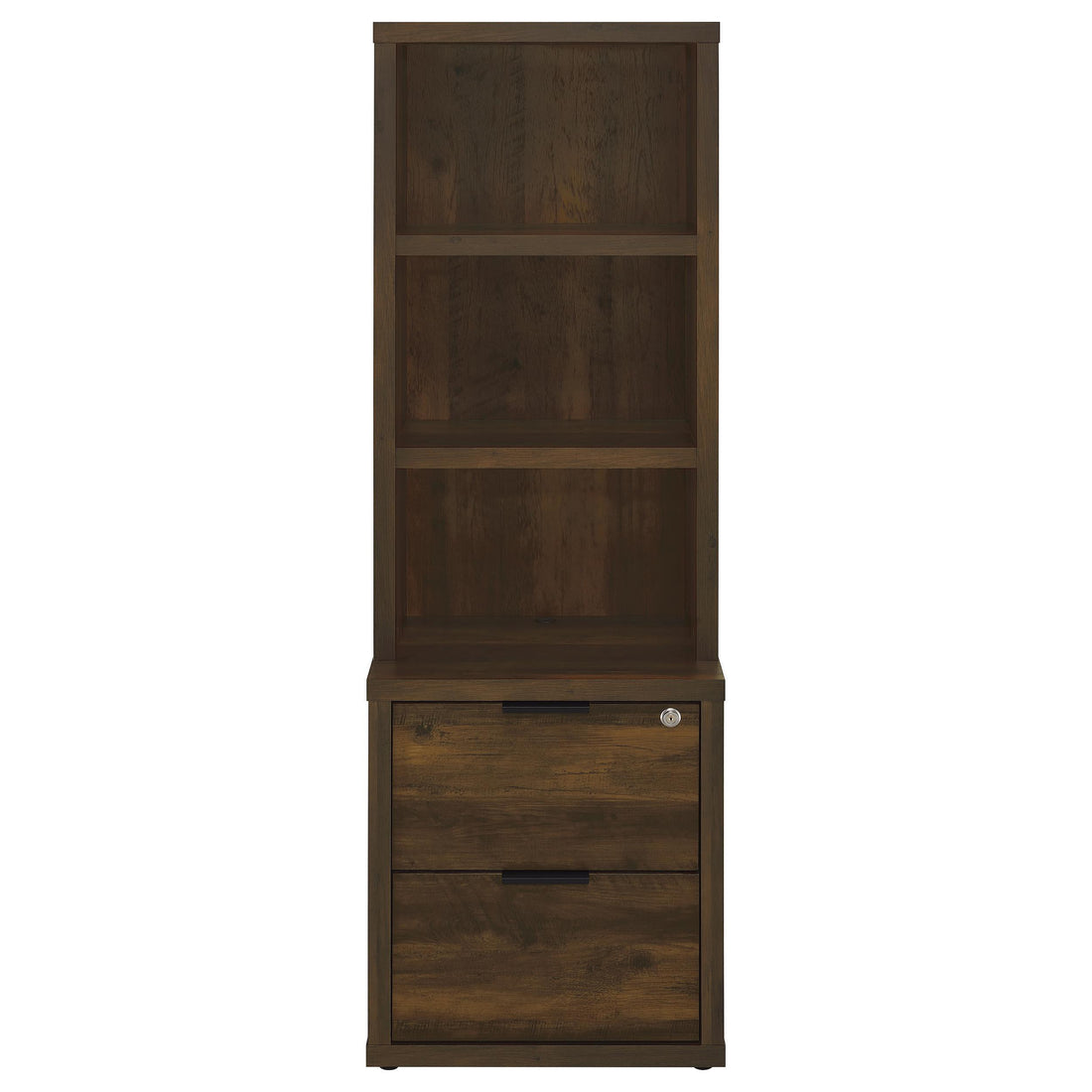  Coaster Furniture Westpark 802713-S3 3-piece Wall Unit Bookcase Set with USB - Dark Pine IMAGE 1