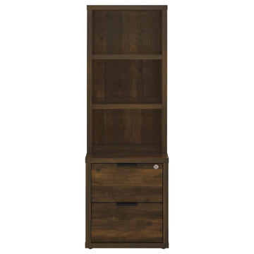  Coaster Furniture Westpark 802713-S3 3-piece Wall Unit Bookcase Set with USB - Dark Pine IMAGE 1