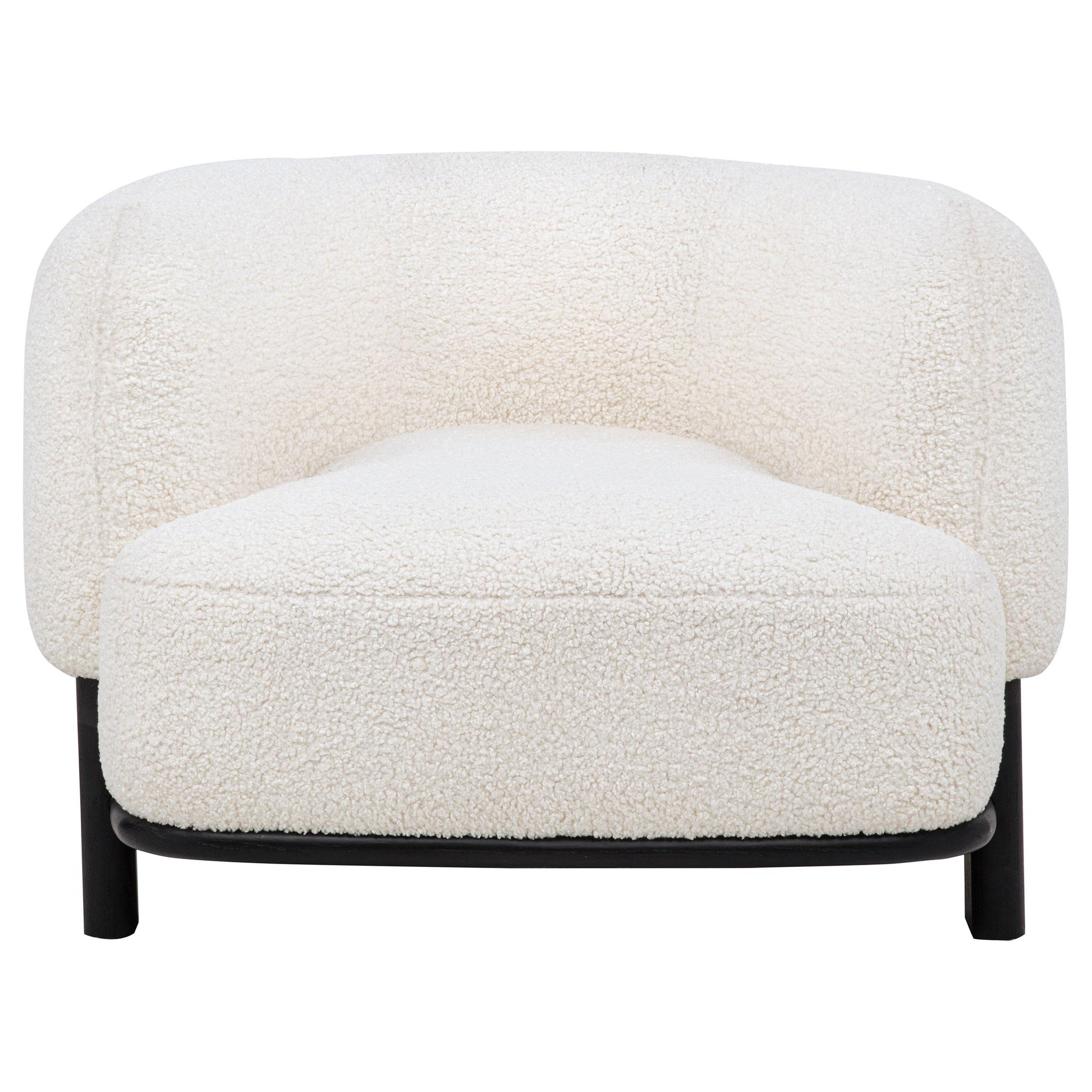  Coaster Furniture Lawler 901372 Upholstered Barrel Back Accent Chair - Ivory/Black IMAGE 9