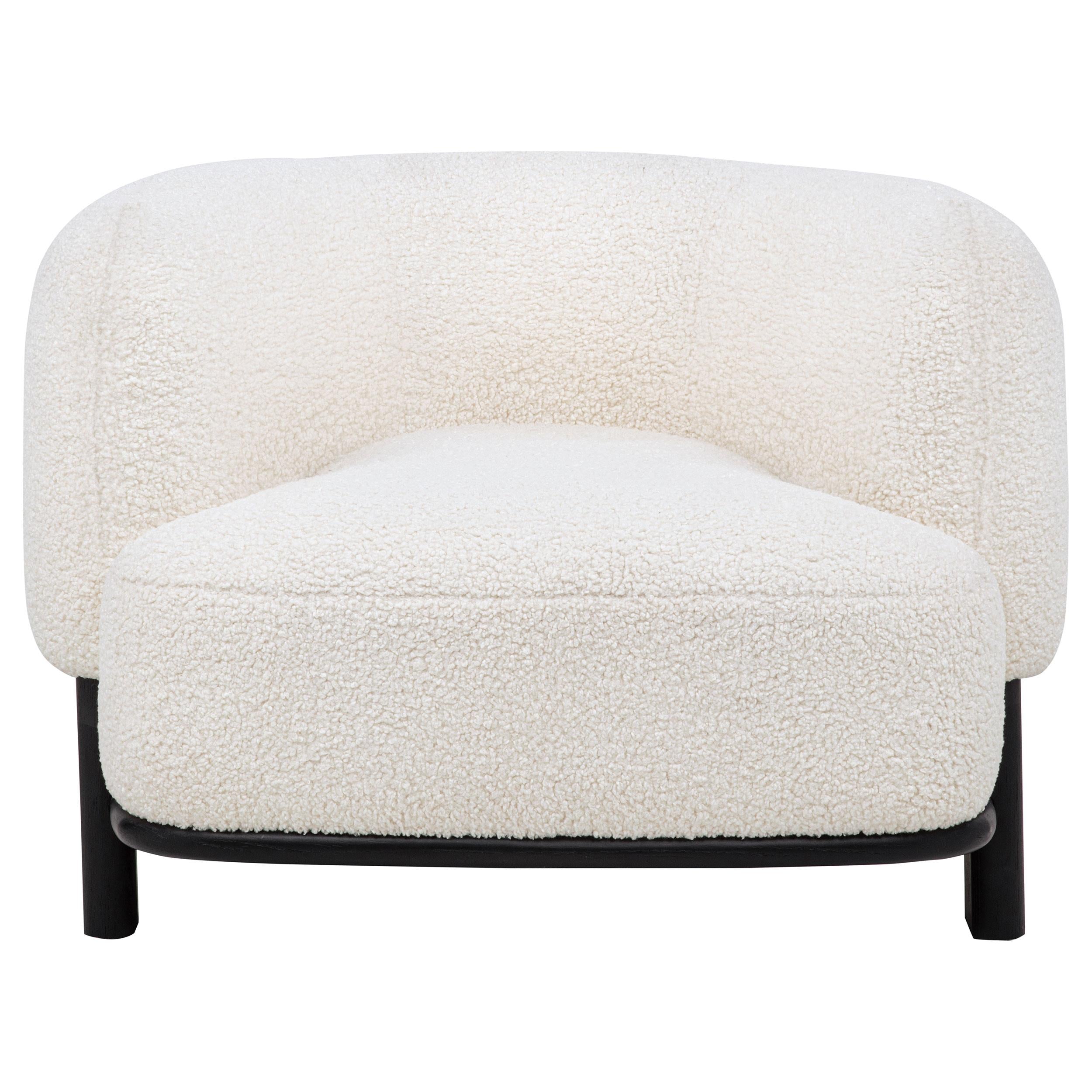  Coaster Furniture Lawler 901372 Upholstered Barrel Back Accent Chair - Ivory/Black IMAGE 9