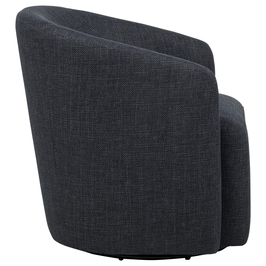  Coaster Furniture Mossbrook 903223 Fabric Upholstered Swivel Accent Chair - Anthracite IMAGE 1