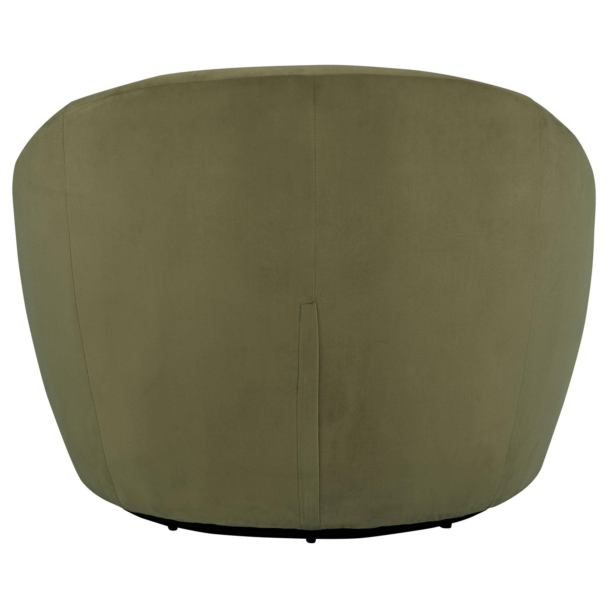  Coaster Furniture Myernick 903229 Velvet Upholstered Swivel Accent Chair - Olive IMAGE 3