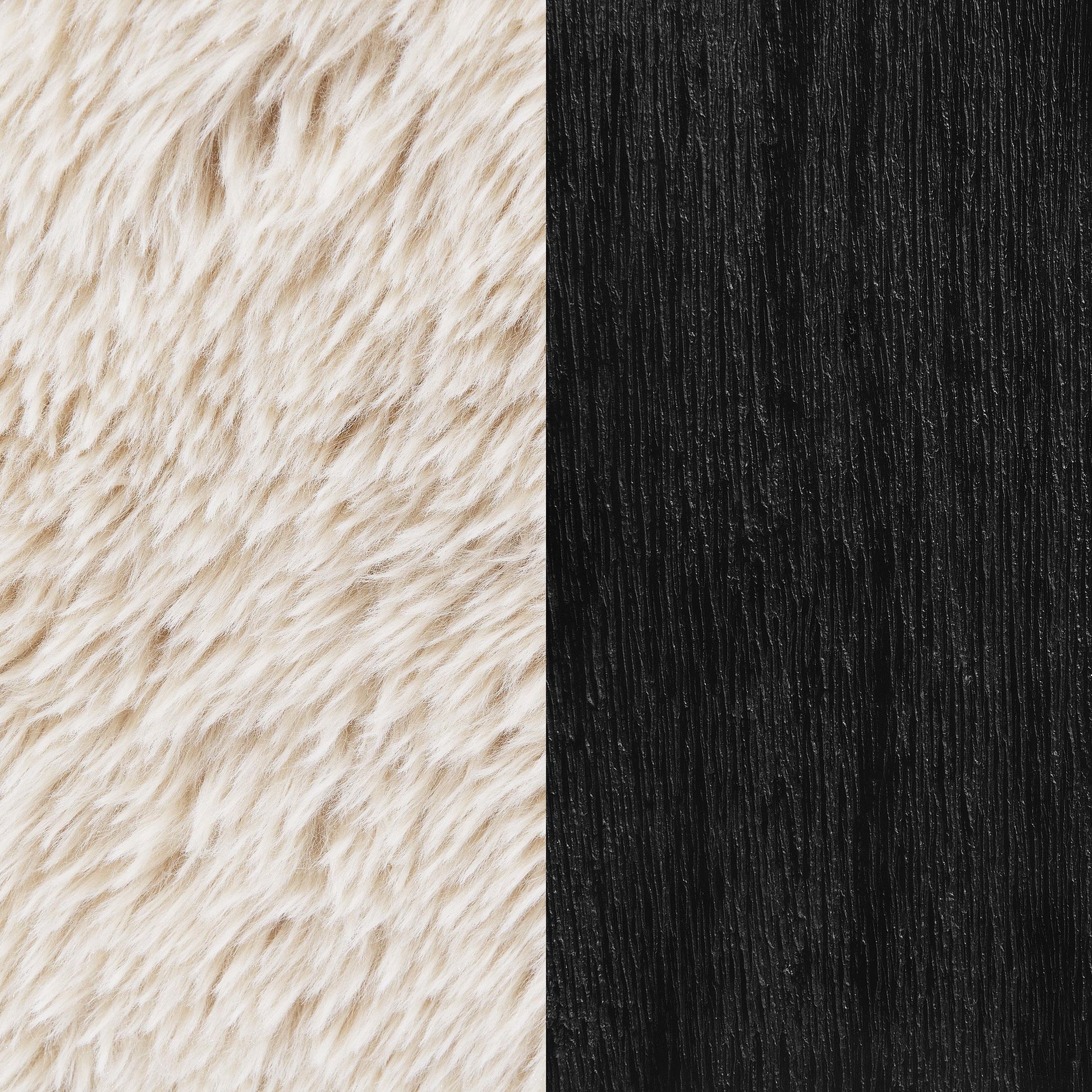  Coaster Furniture Fitzroy 907533 Faux Fur Upholstered Chair Solid Wood Arms - Latte IMAGE 12