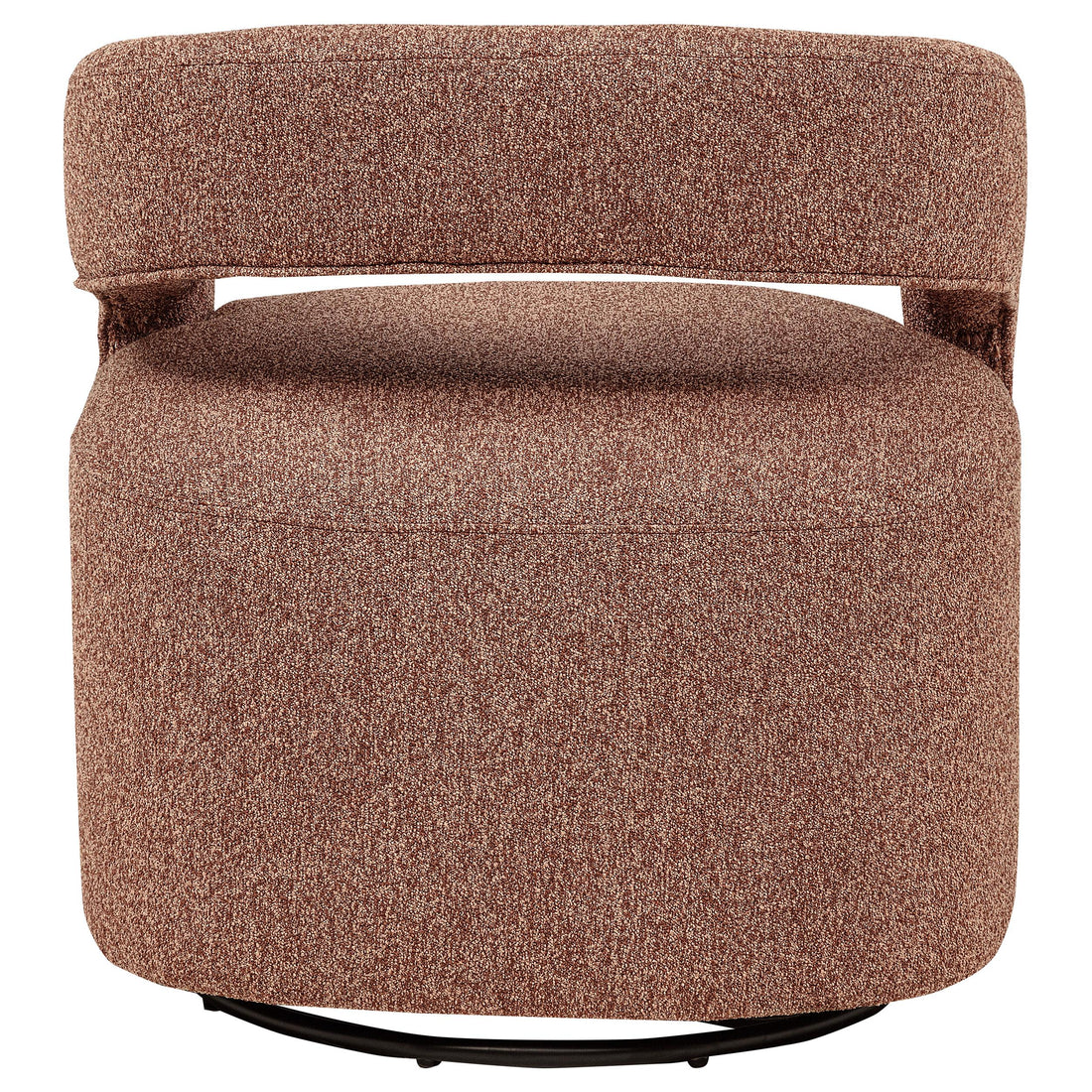  Coaster Furniture Westhill 907539 Boucle Upholstered Swivel Accent Chair - Berry IMAGE 1