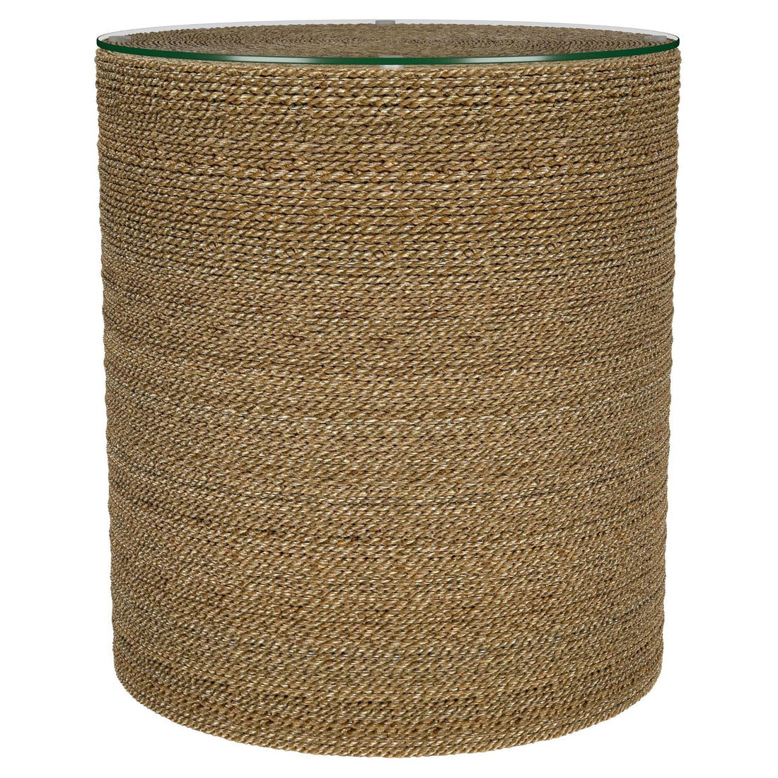  Coaster Furniture Halden 930270 Round Woven Seagrass Accent Side Table - Light Brown IMAGE 1
