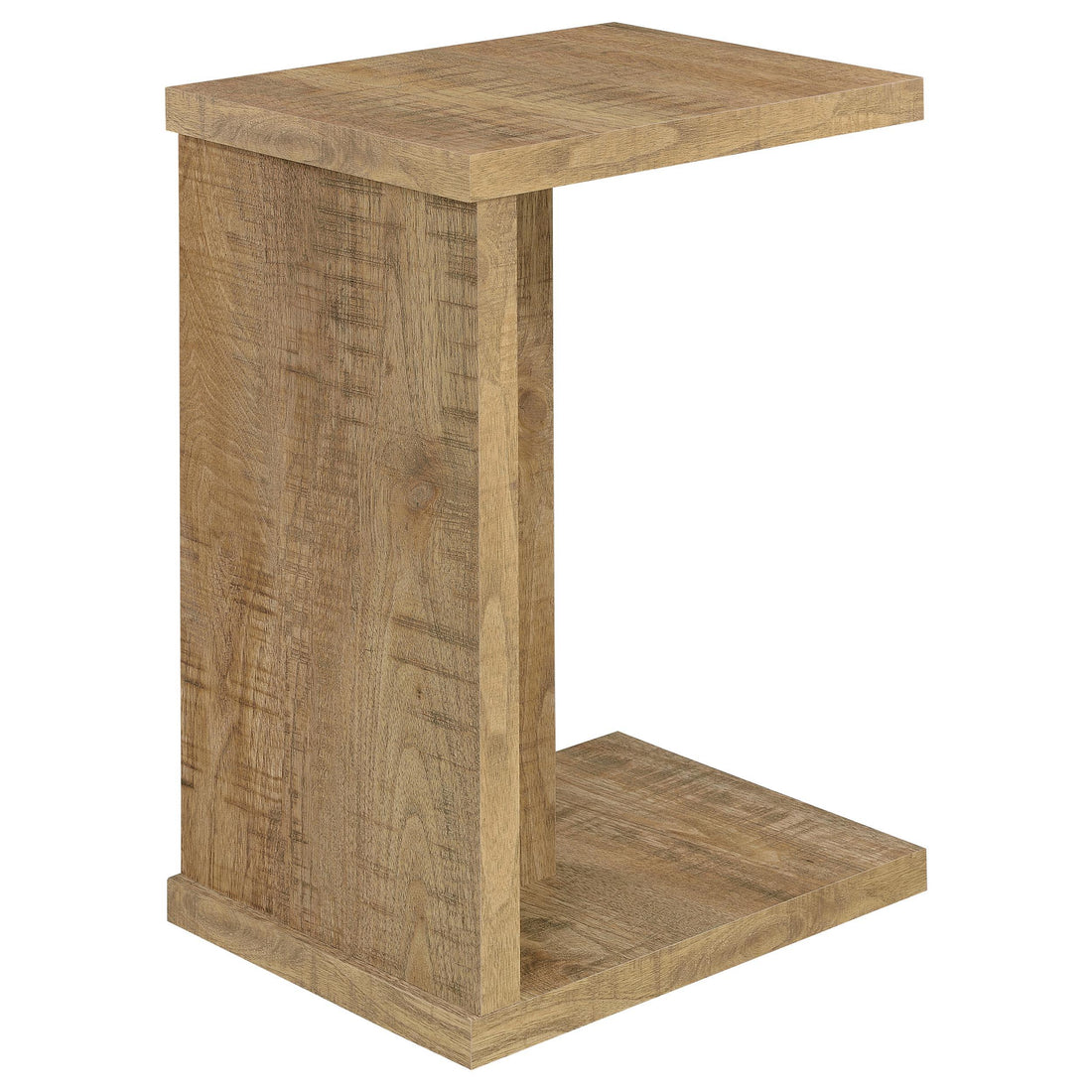  Coaster Furniture Clower 930277 Engineered Wood C-Shaped Sofa Side Table - Mango IMAGE 1