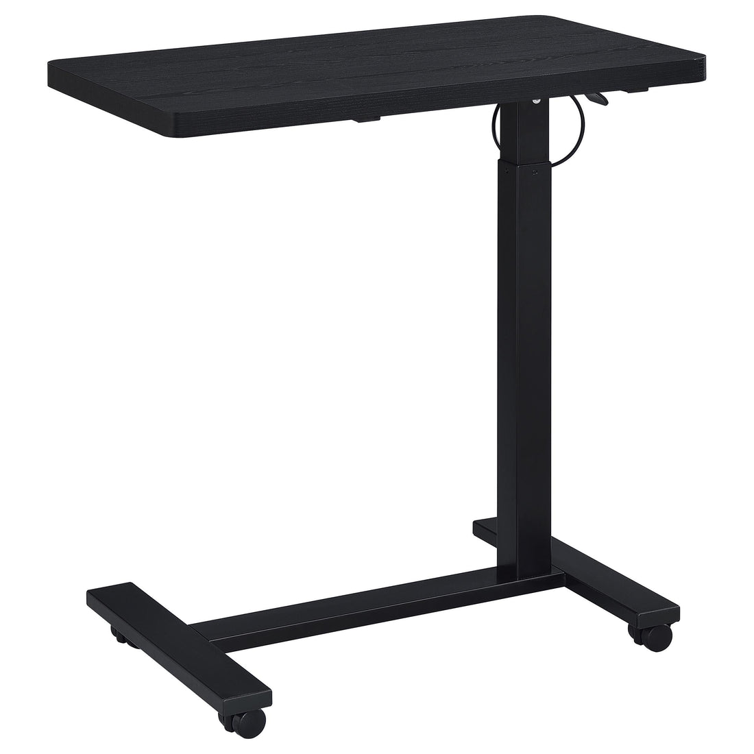  Coaster Furniture Westpark 930300 Pneumatic Adjustable C-Shape Side Table with Casters - Black IMAGE 1