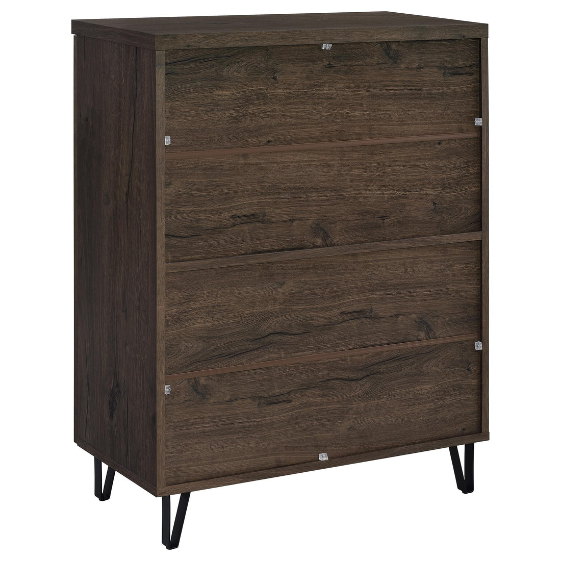  Coaster Furniture Brixton 950423 2-door Entryway Shoe Storage Cabinets - Smoked Oak IMAGE 1