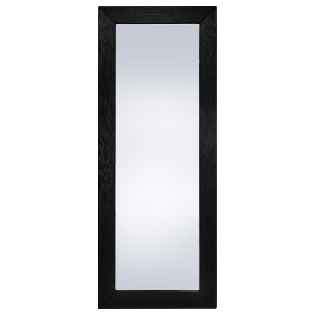  Coaster Furniture Cadence 961653 Tempered Glass Full Length Standing Mirror - Black Oak IMAGE 1