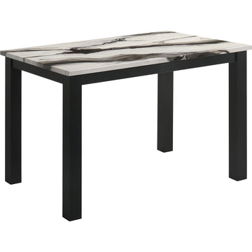  Crown Mark Resia 2120BMBL-T-3048 Dining Table Faux Marble - Brown IMAGE 1