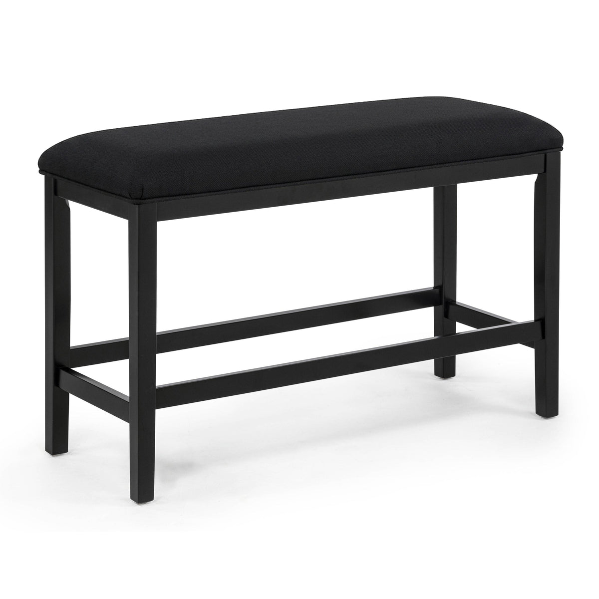 Crown Mark Sebastian 2725-BENCH-BK Counter Height Bench - Black IMAGE 1